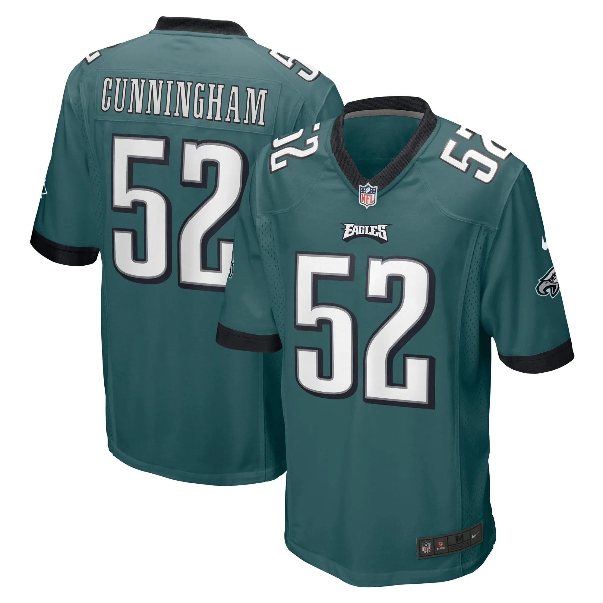 Zach Cunningham Philadelphia Eagles  Team Game Jersey - Midnight Green