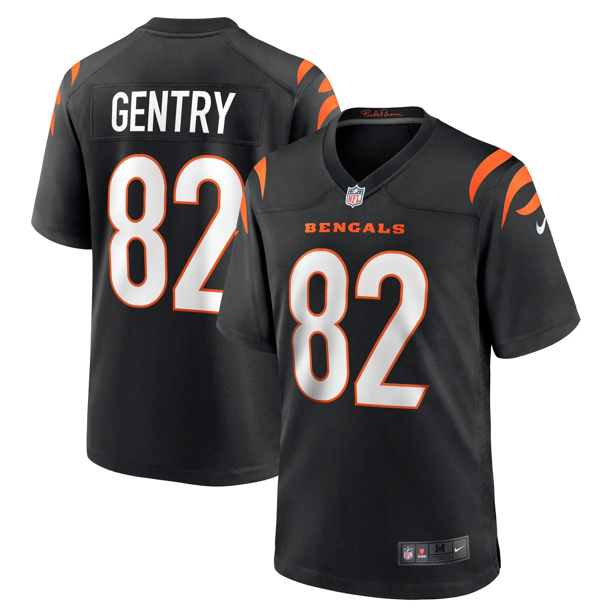 Zach Gentry Cincinnati Bengals   Game Jersey -  Black