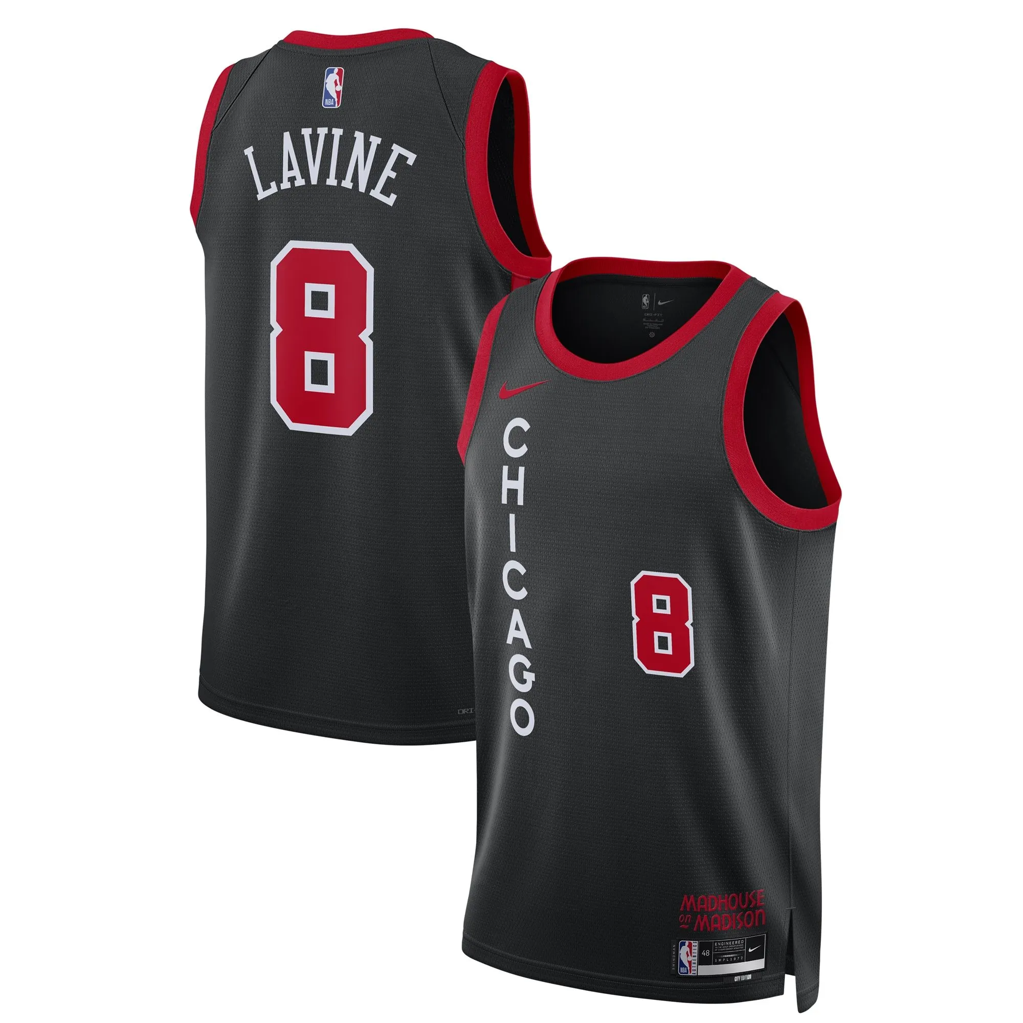 Zach LaVine Chicago Bulls  Unisex 2023/24 Swingman Jersey - Black - City Edition