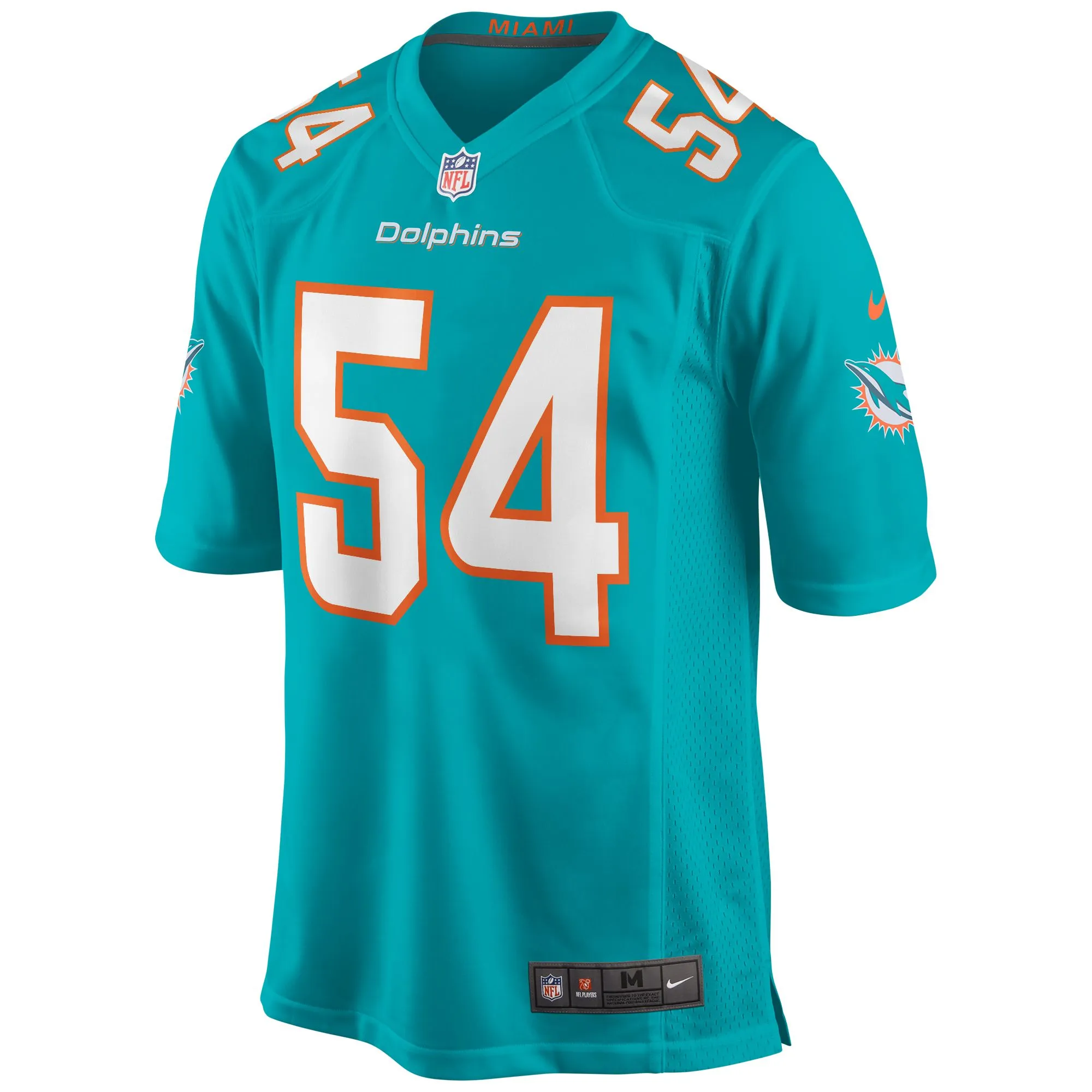 Zach Thomas Miami Dolphins  Game Retired Player Jersey - Aqua