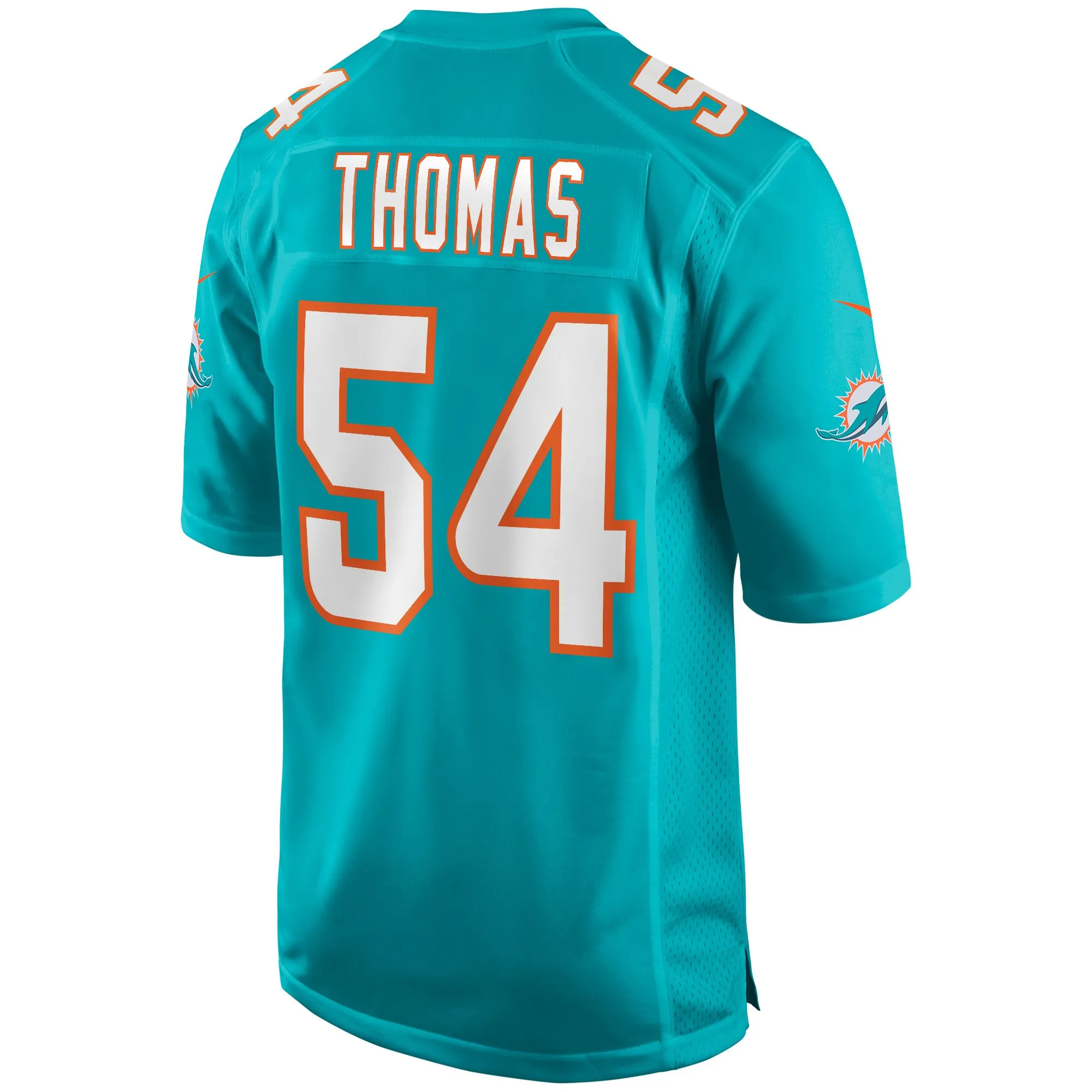 Zach Thomas Miami Dolphins  Game Retired Player Jersey - Aqua