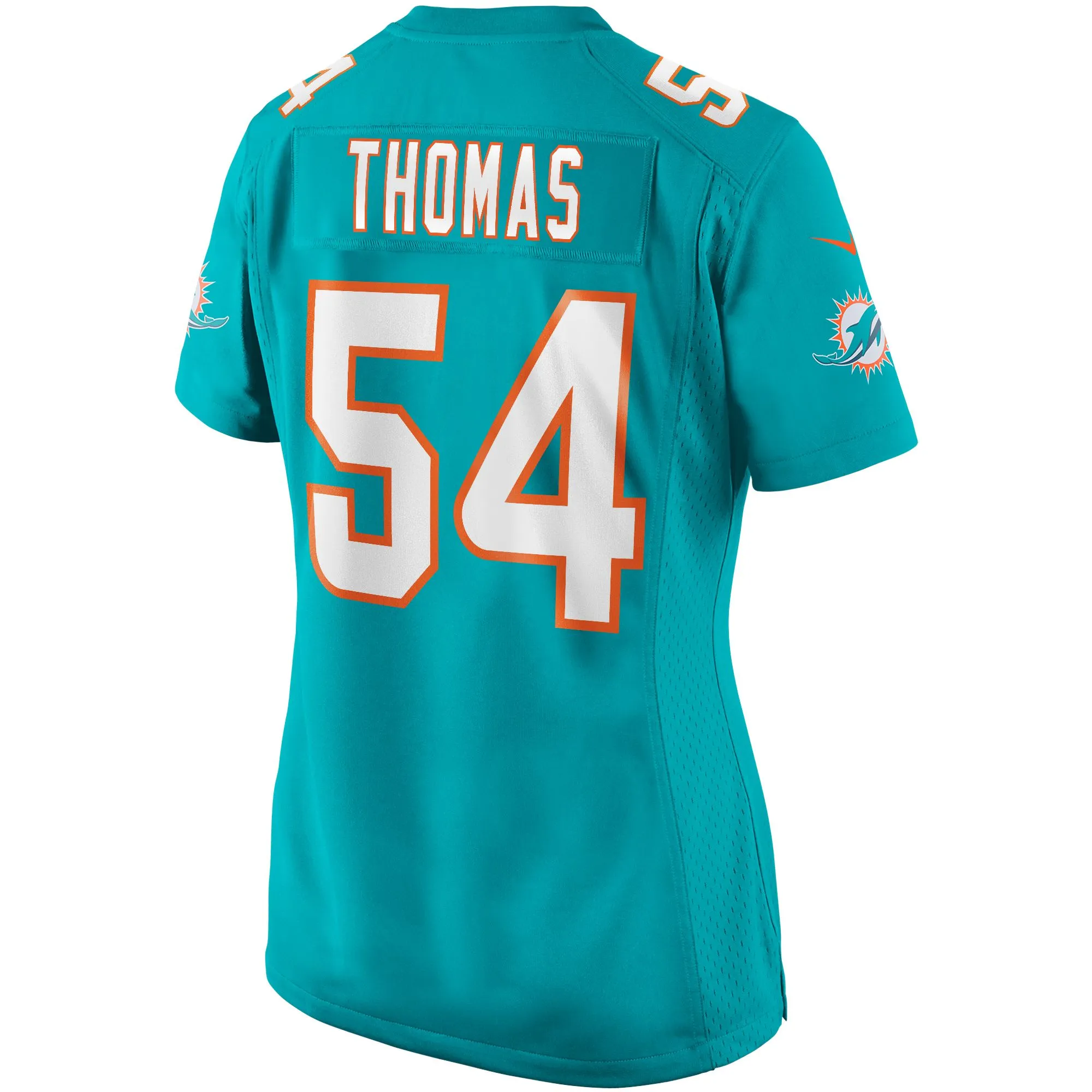 Zach Thomas Miami Dolphins  Women's Game Retired Player Jersey - Aqua