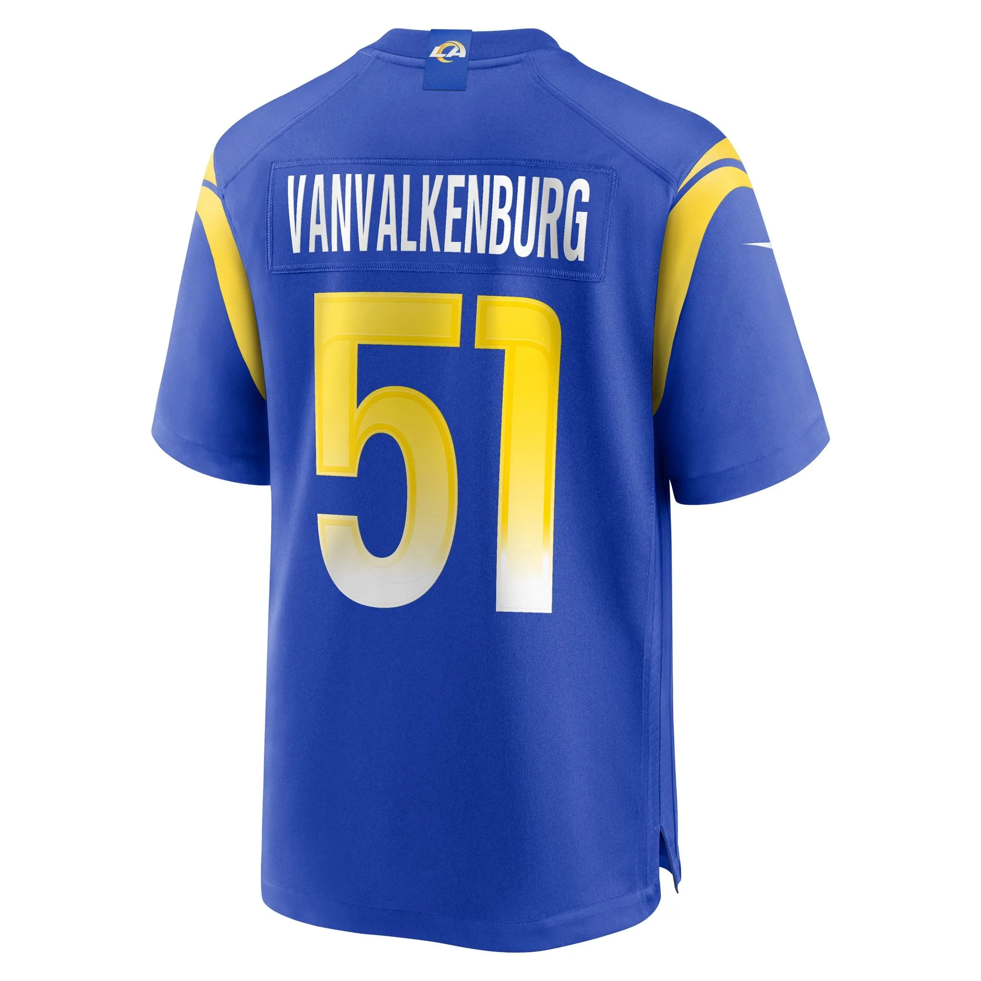 Zach VanValkenburg Los Angeles Rams  Team Game Jersey - Royal