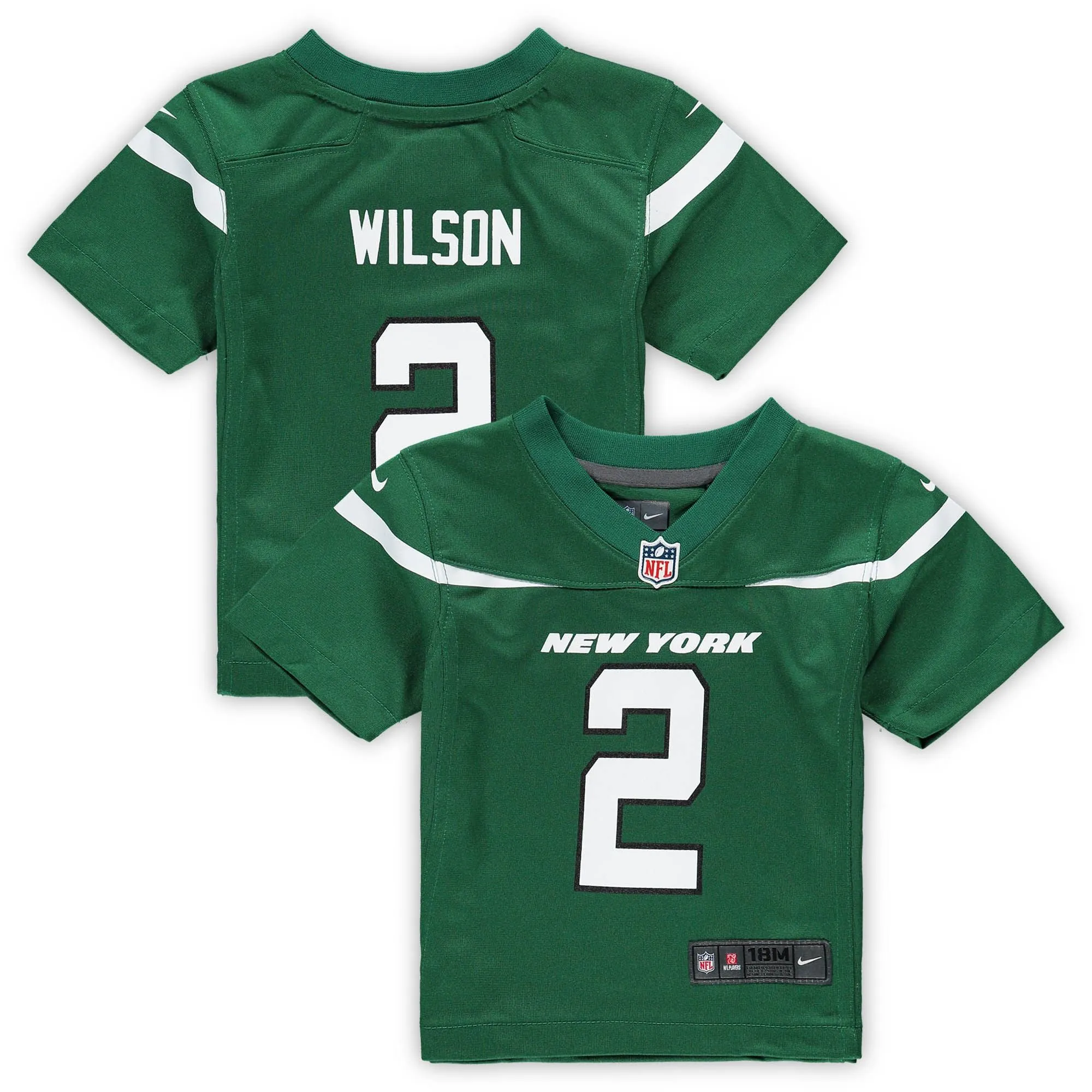 Zach Wilson New York Jets  Infant Game Jersey - Gotham Green