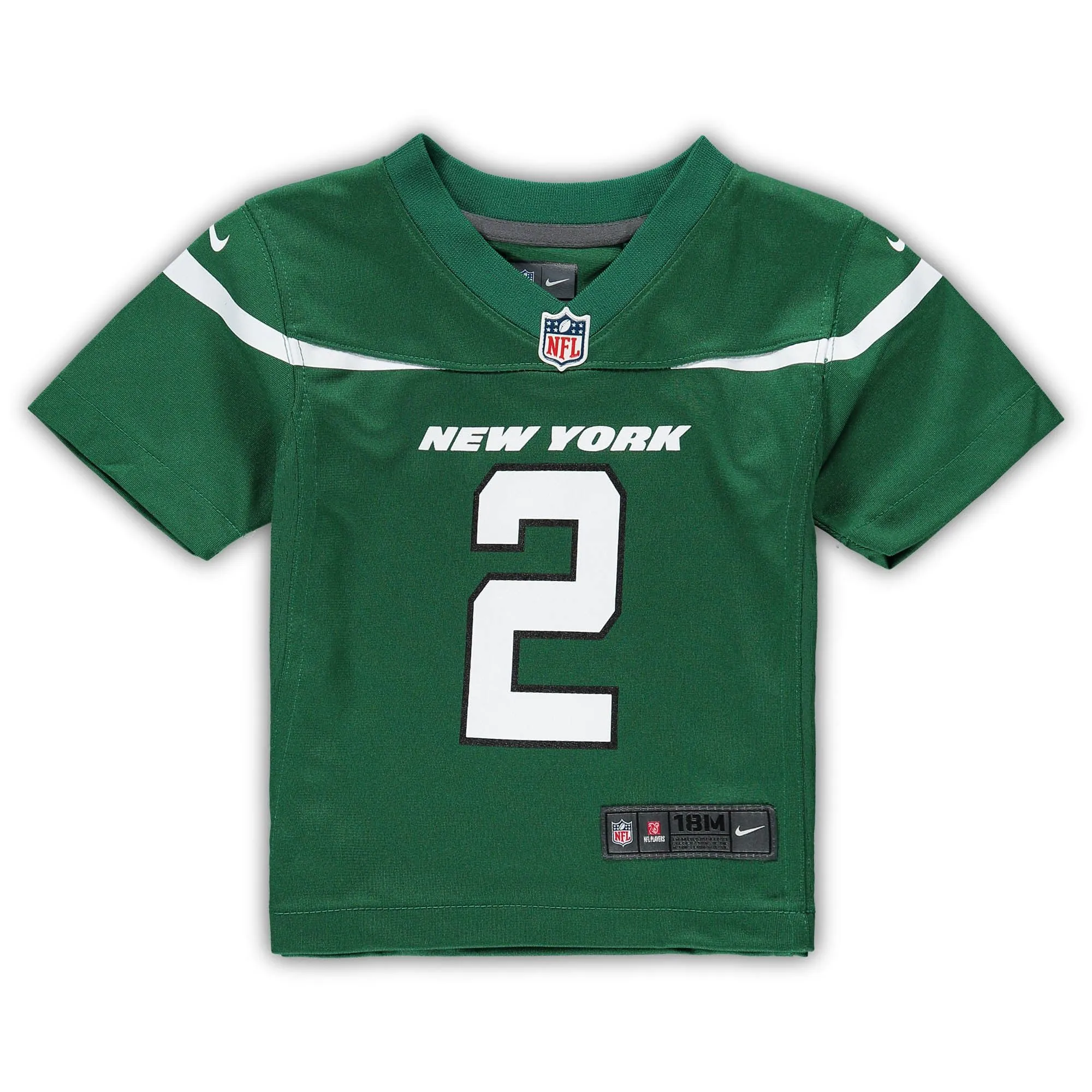 Zach Wilson New York Jets  Infant Game Jersey - Gotham Green