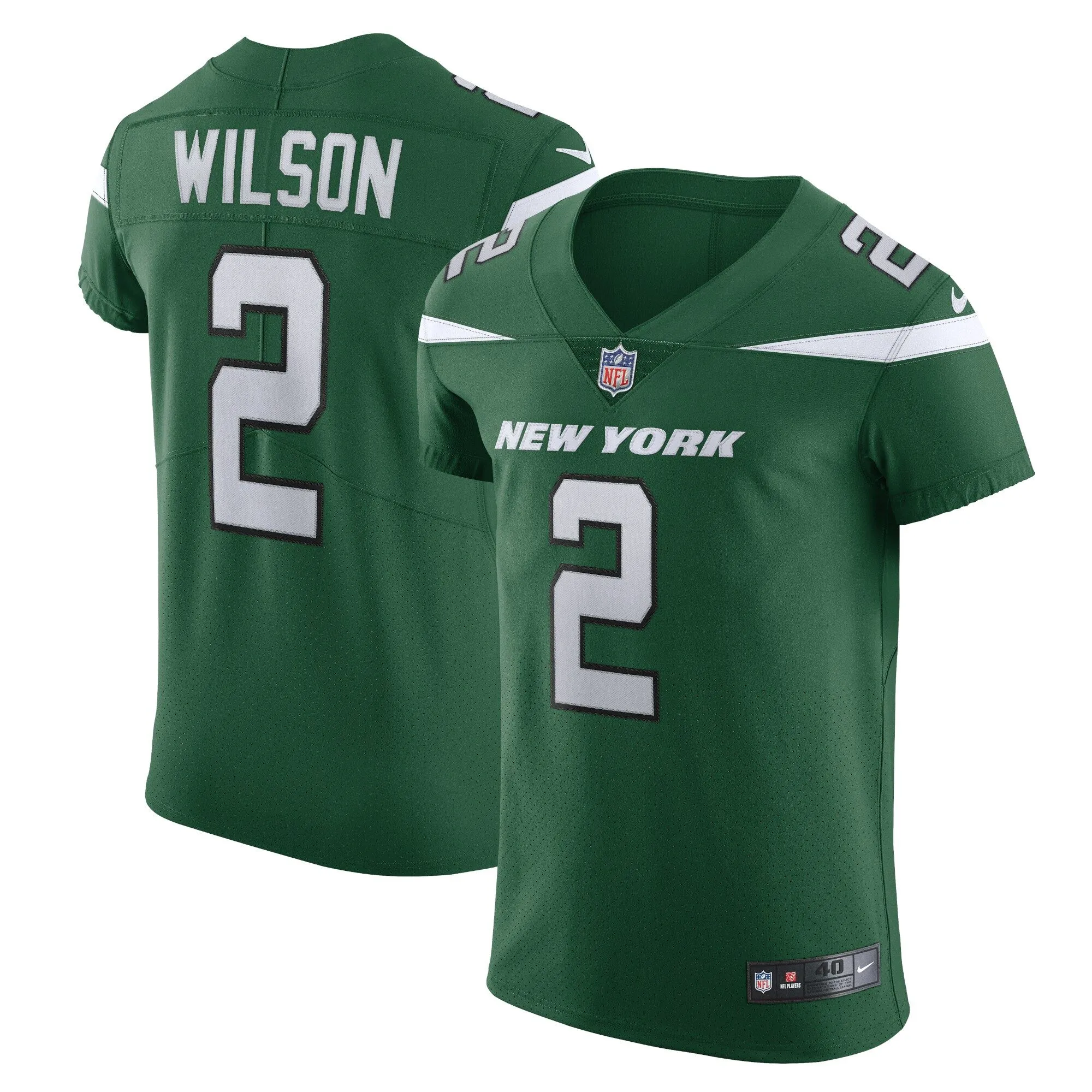 Zach Wilson New York Jets  Vapor Elite Jersey - Gotham Green