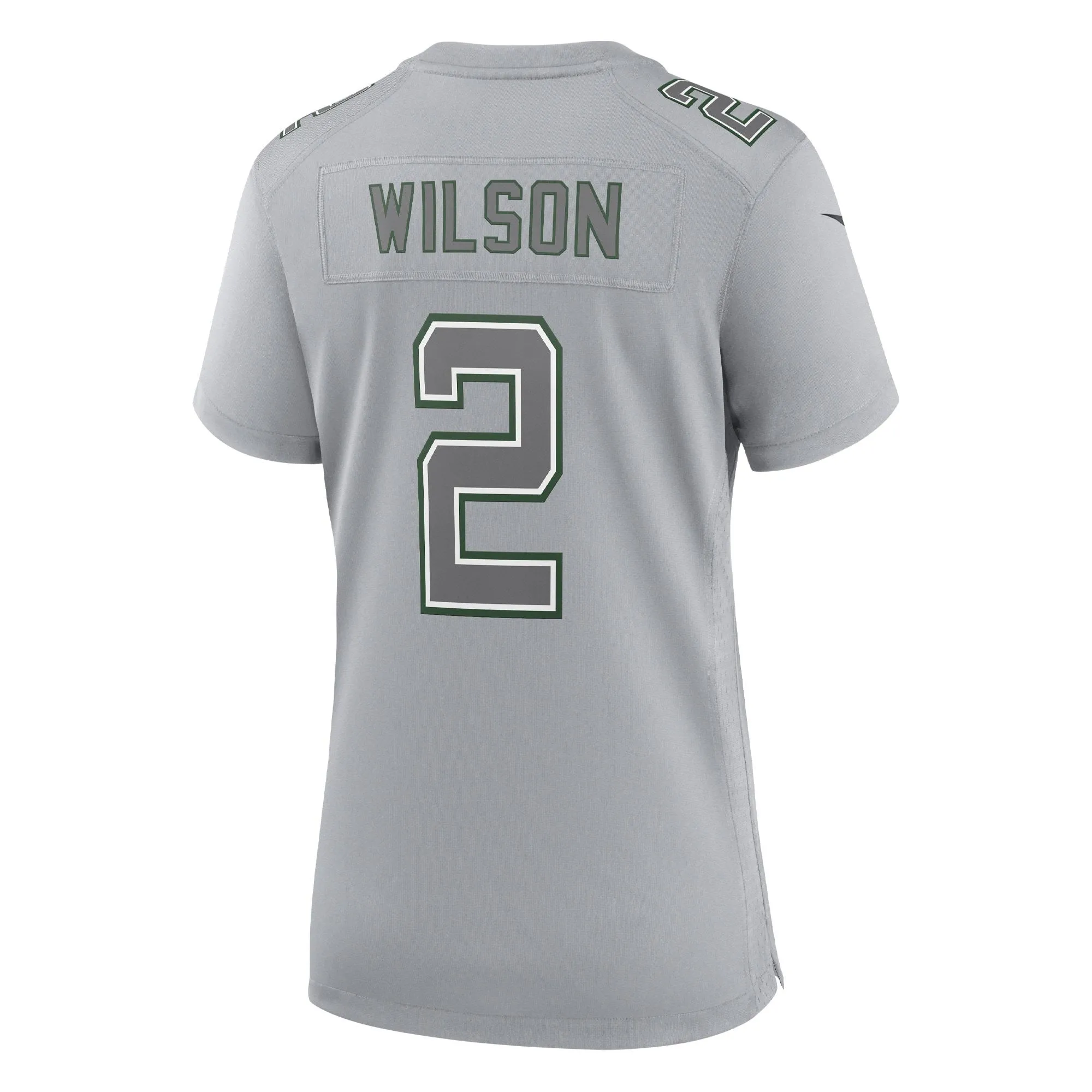 Zach Wilson New York Jets  Women's Atmosphere Fashion Game Jersey - Gray