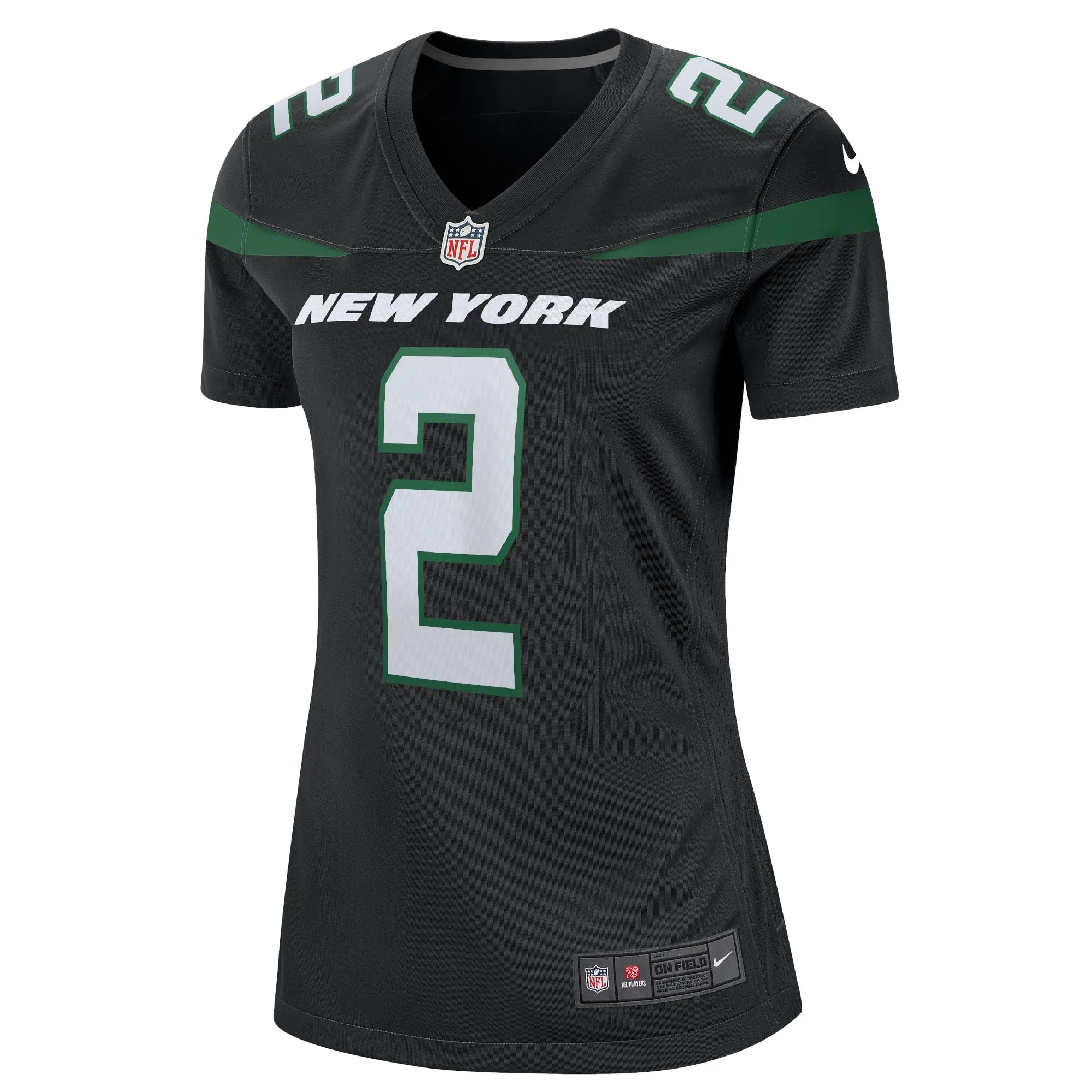 Zach Wilson New York Jets  Women's Player Jersey - Black