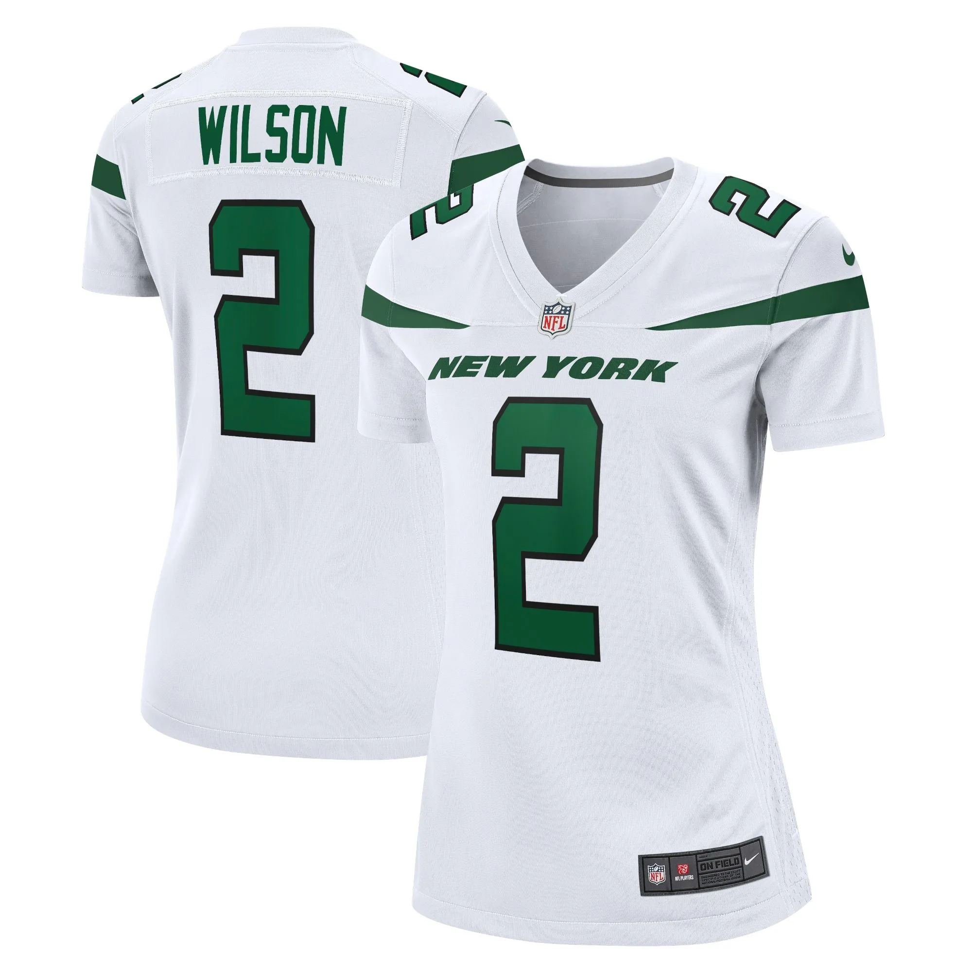 Zach Wilson New York Jets  Women's Player Jersey - White