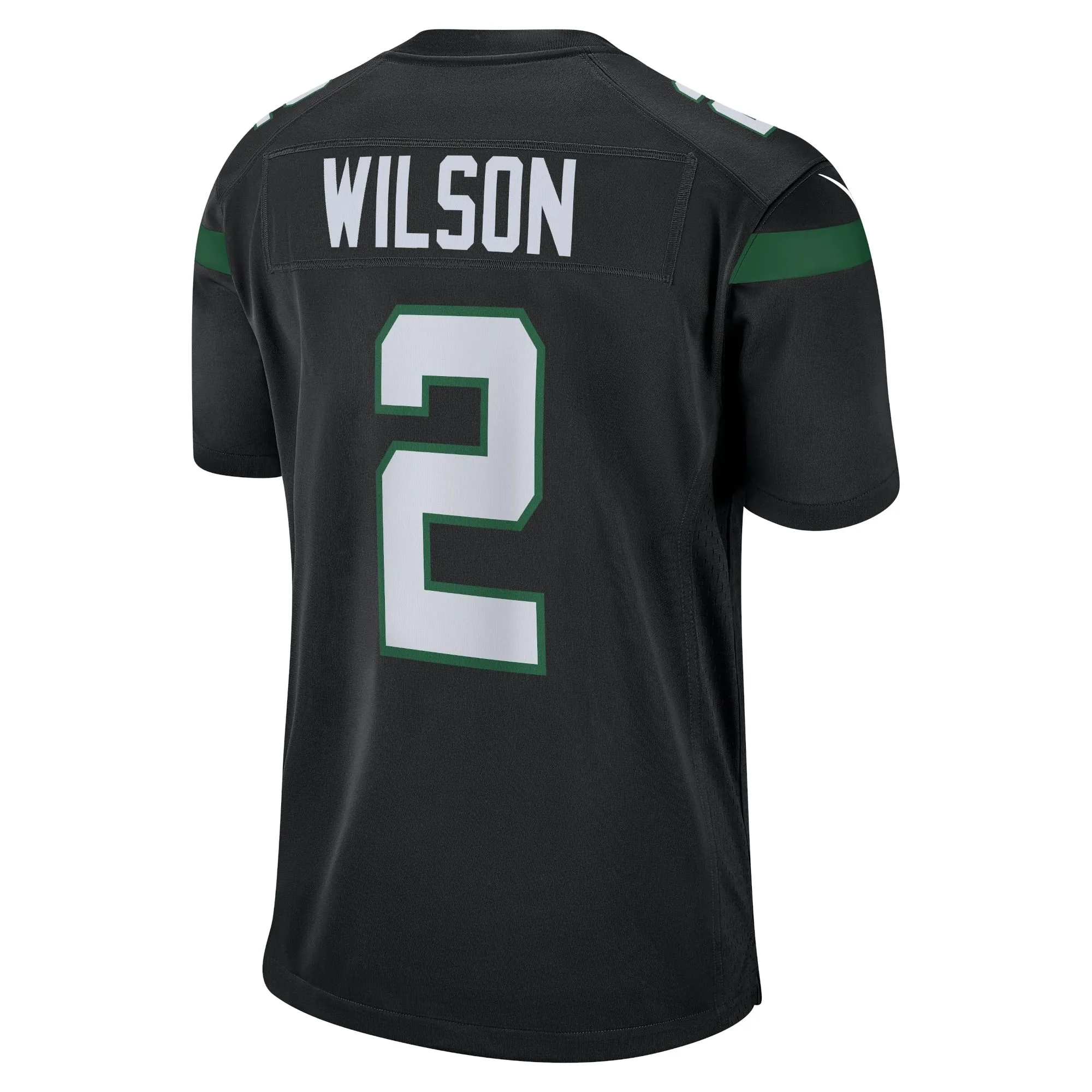 Zach Wilson New York Jets  Youth Game Jersey - Black