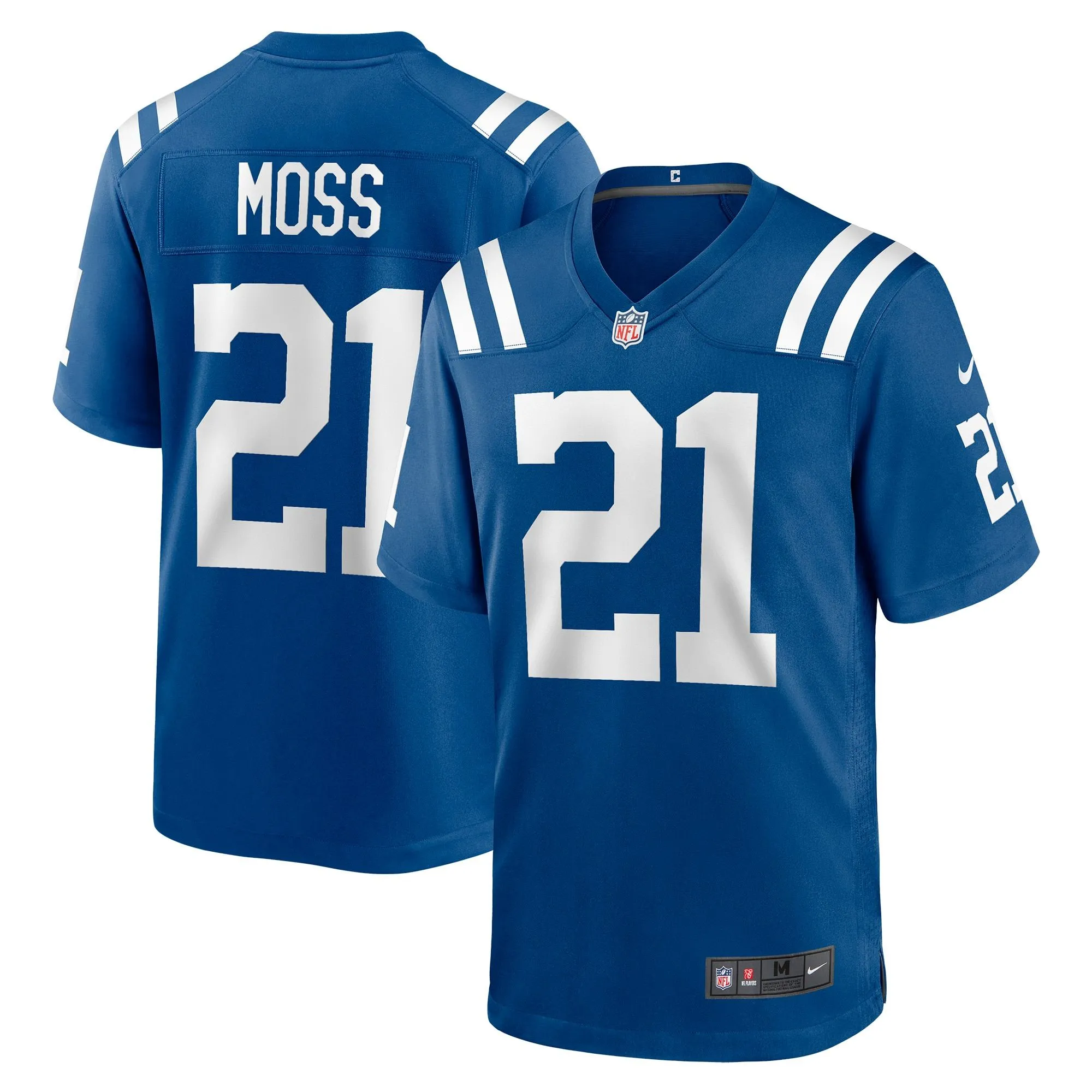 Zack Moss Indianapolis Colts  Game Player Jersey - Royal