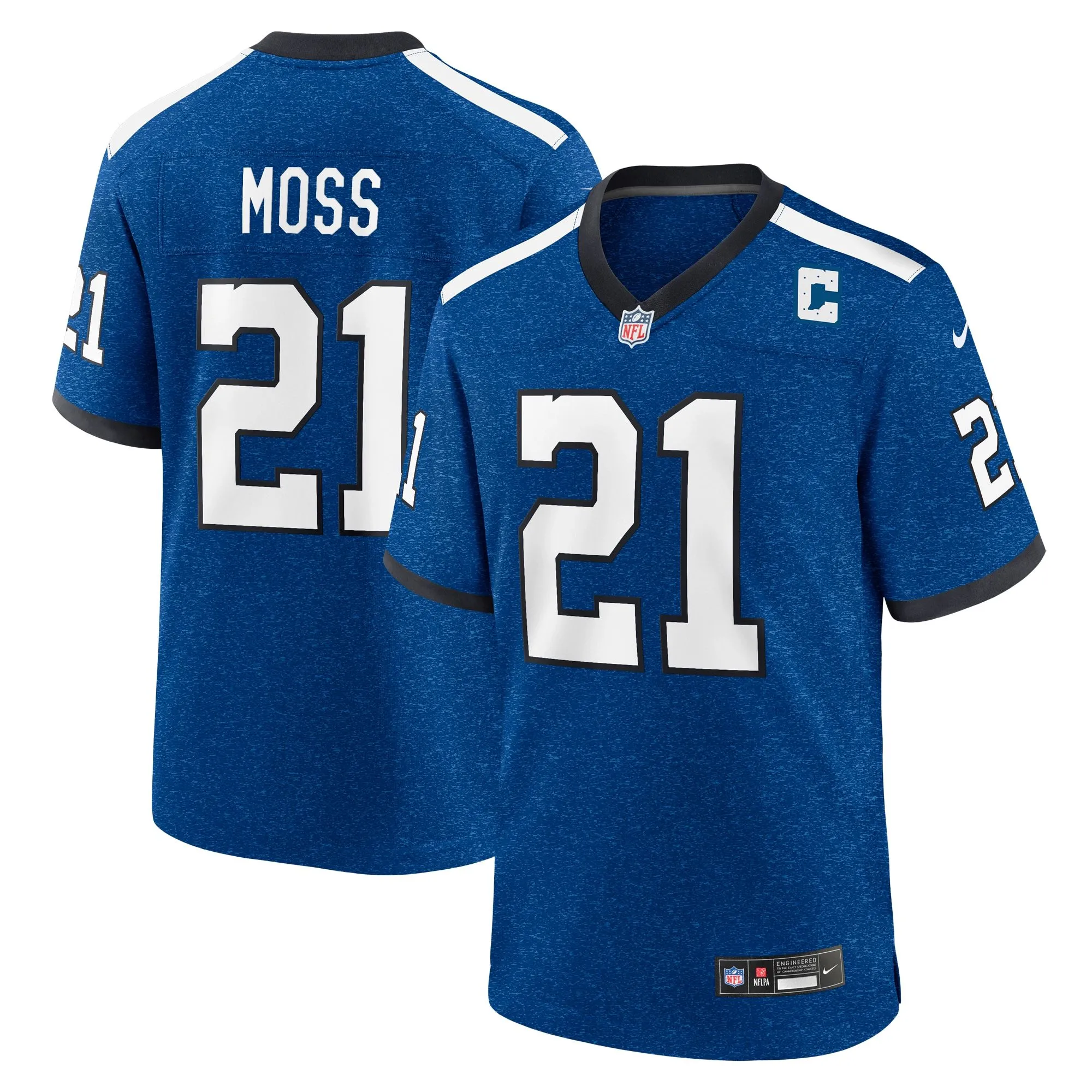 Zack Moss Indianapolis Colts  Indiana Nights Alternate Game Jersey - Royal