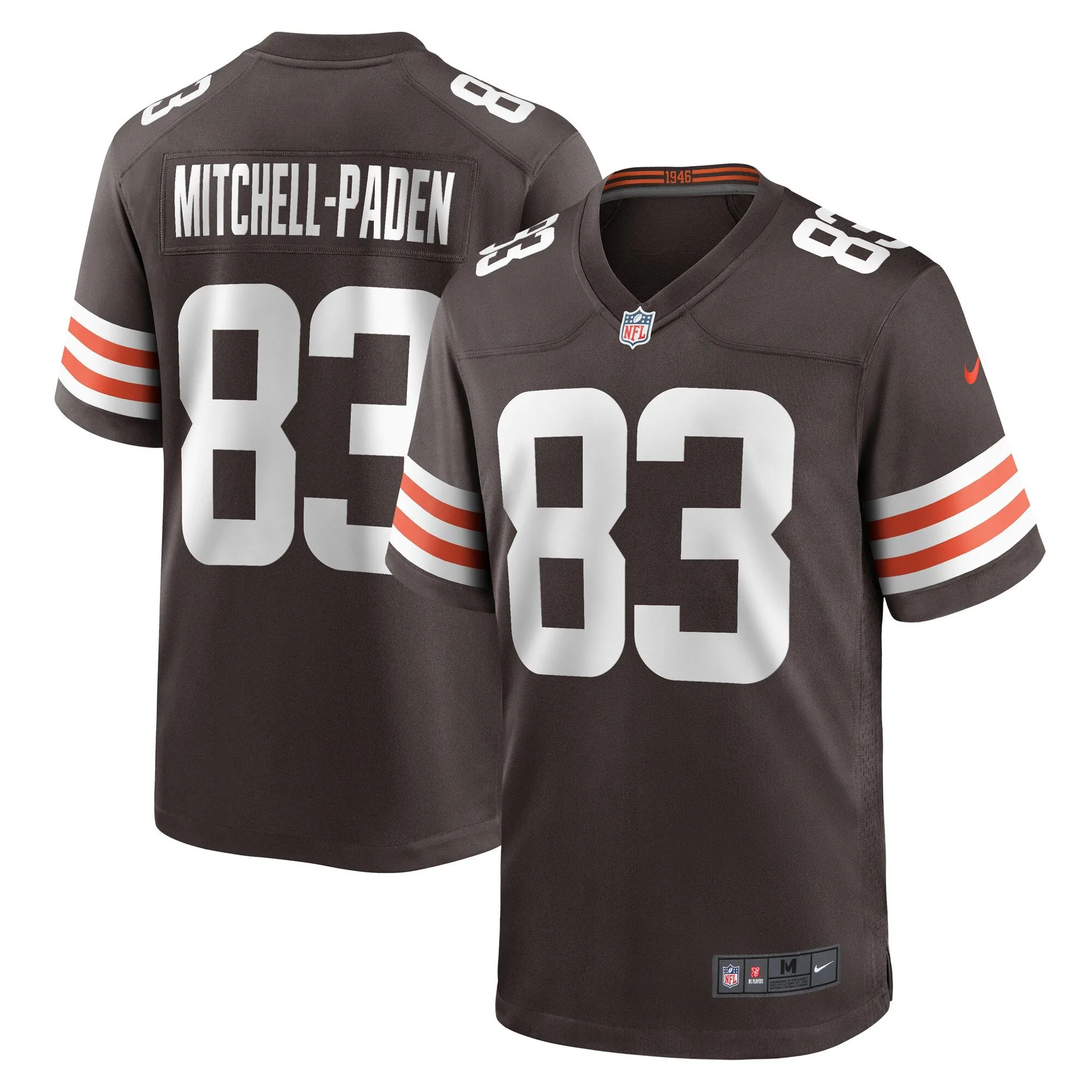 Zaire Mitchell-Paden Cleveland Browns  Team Game Jersey -  Brown