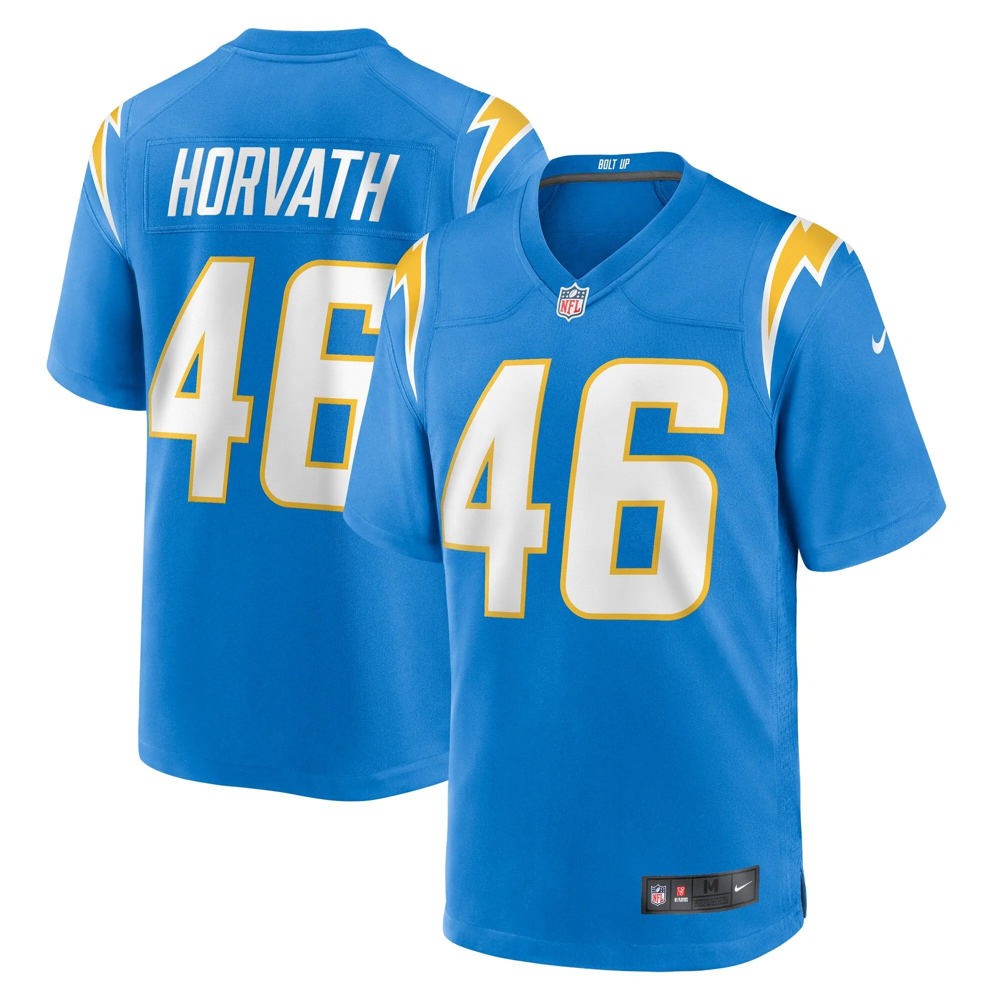 Zander Horvath Los Angeles Chargers   Game Jersey -  Powder Blue