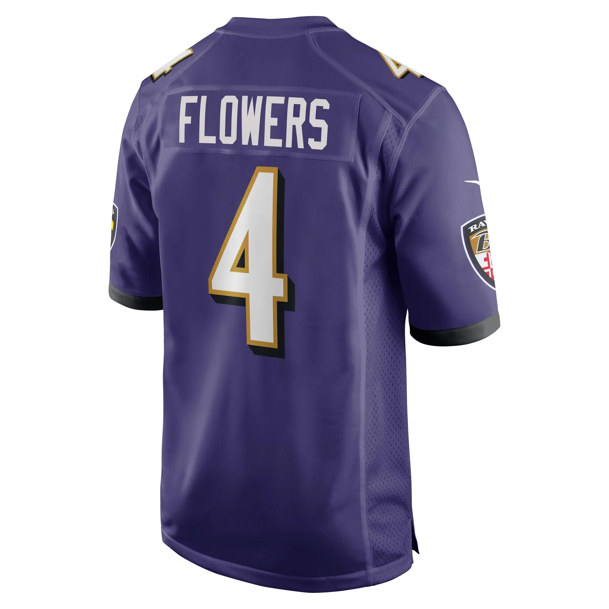 Zay Flowers Baltimore Ravens  2023 NFL Draft First Round Pick Game Jersey - Purple