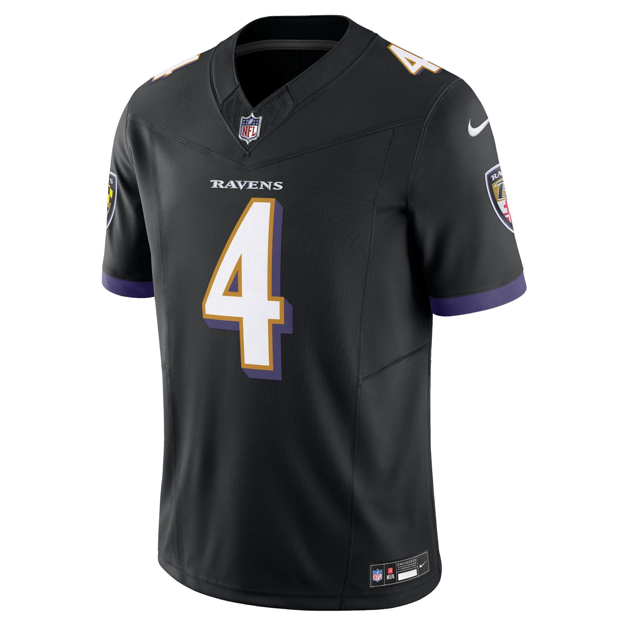 Zay Flowers Baltimore Ravens  Alternate Vapor F.U.S.E. Limited Jersey - Black