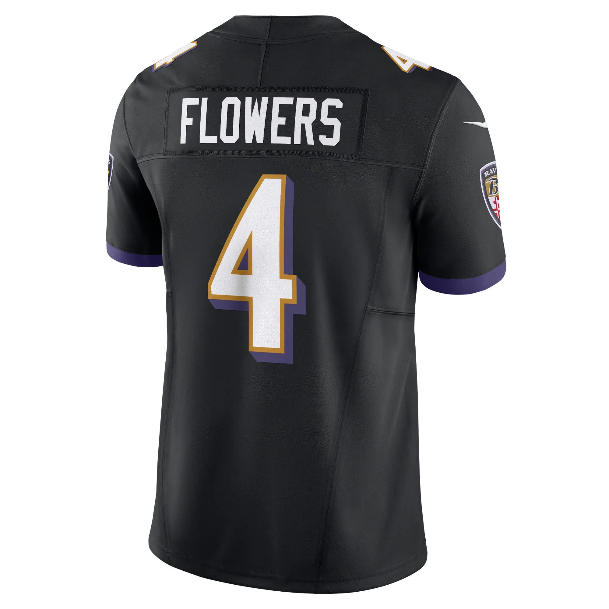 Zay Flowers Baltimore Ravens  Alternate Vapor F.U.S.E. Limited Jersey - Black