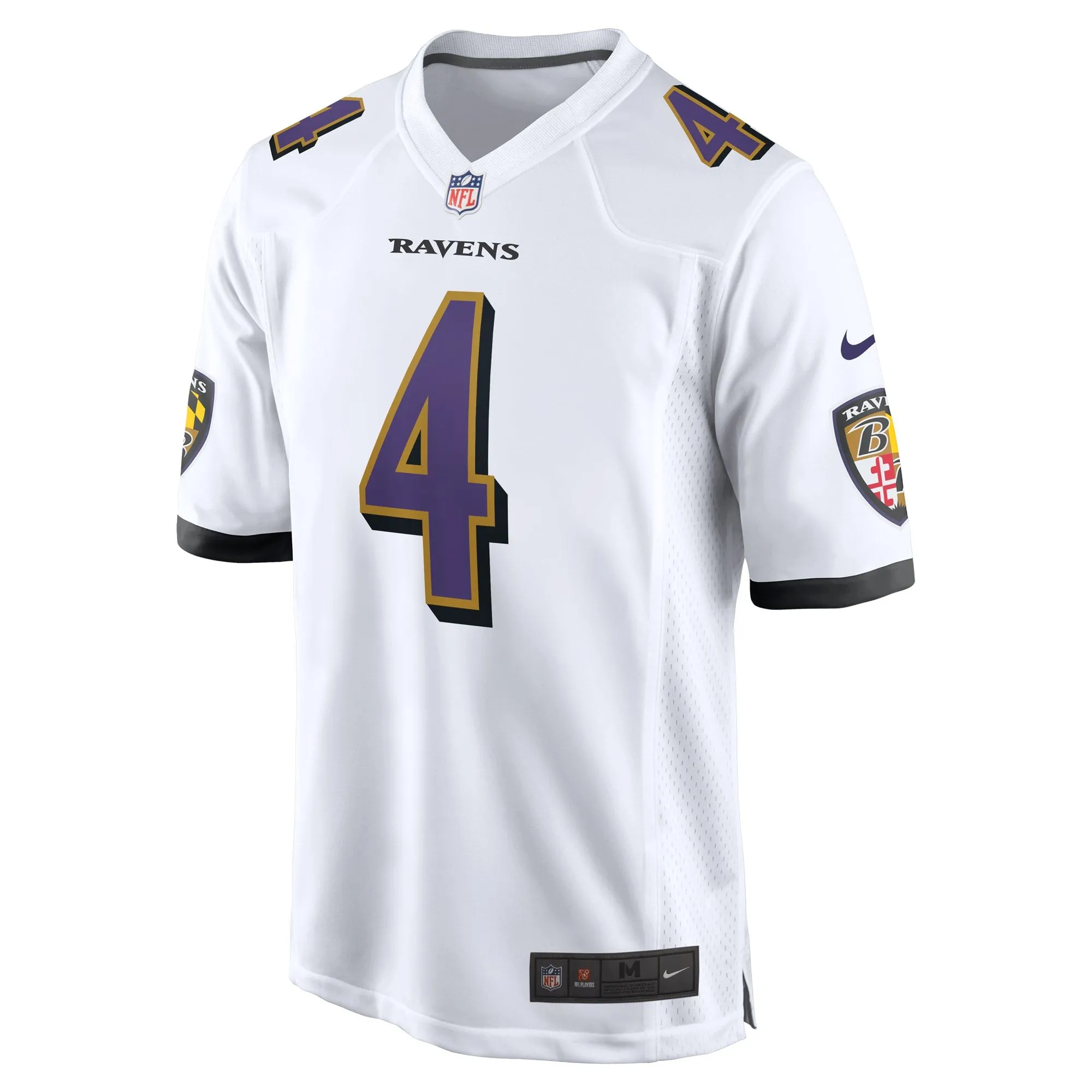 Zay Flowers Baltimore Ravens   Game Jersey -  White