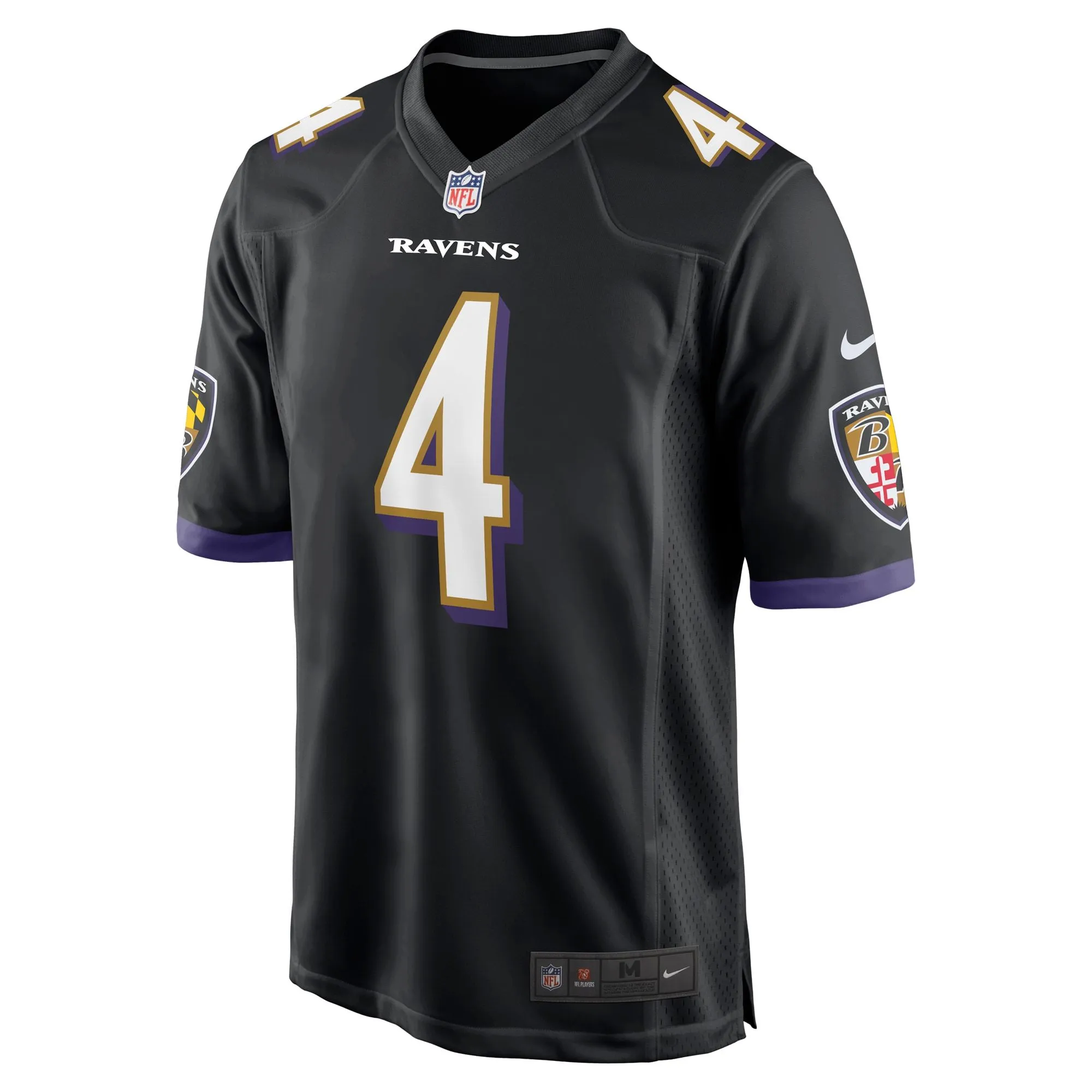 Zay Flowers Baltimore Ravens  Team Game Jersey - Black