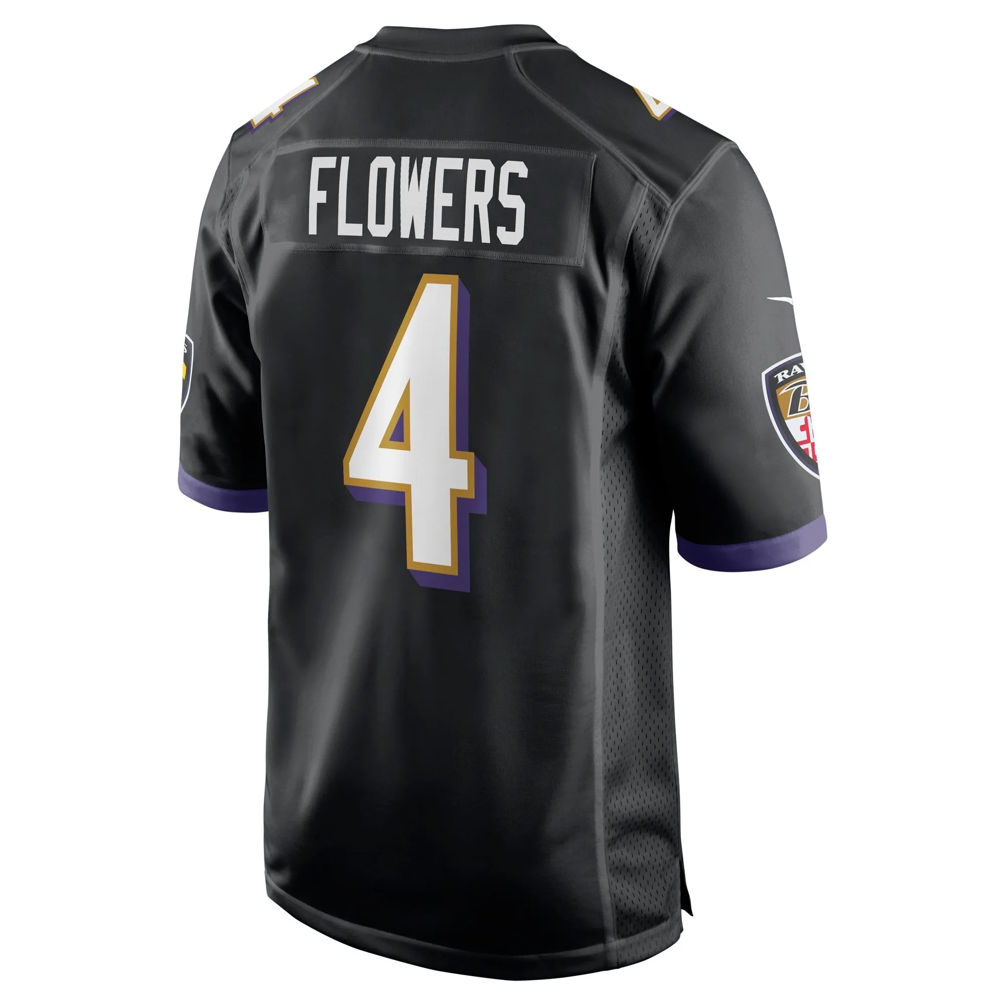 Zay Flowers Baltimore Ravens  Team Game Jersey - Black