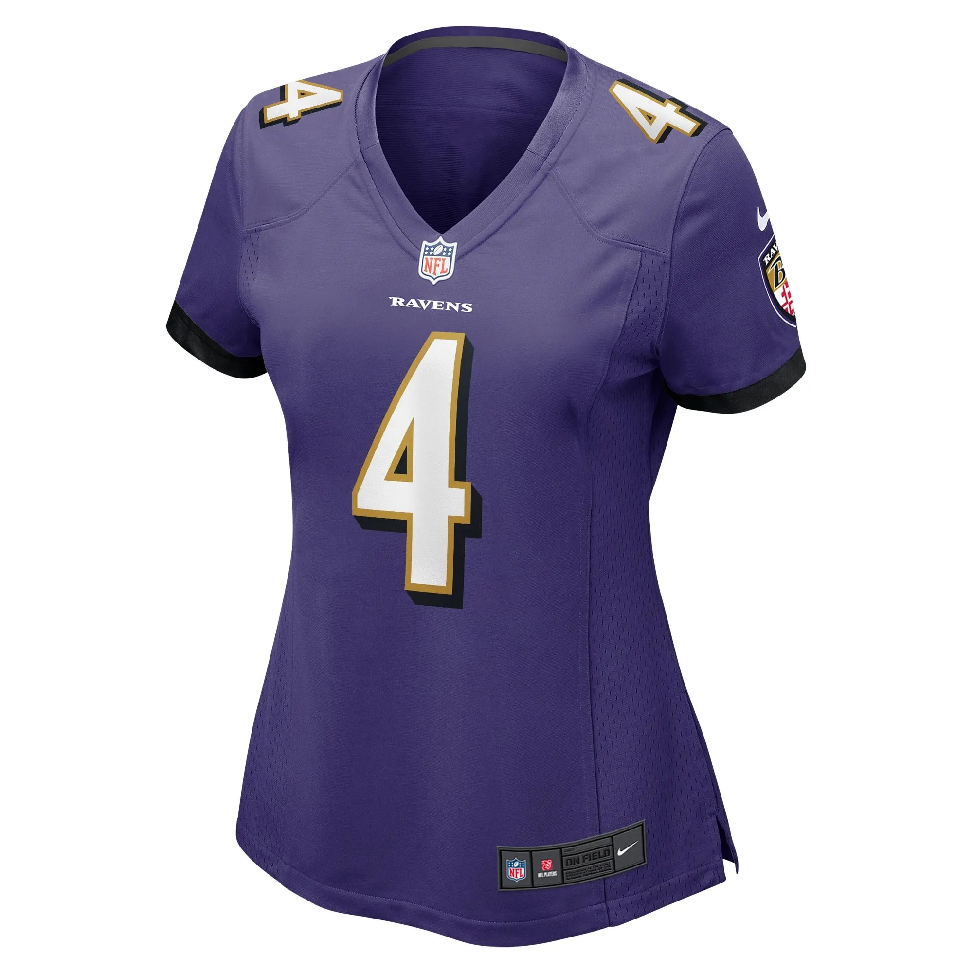 Zay Flowers Baltimore Ravens  Women's Team Game Jersey - Purple