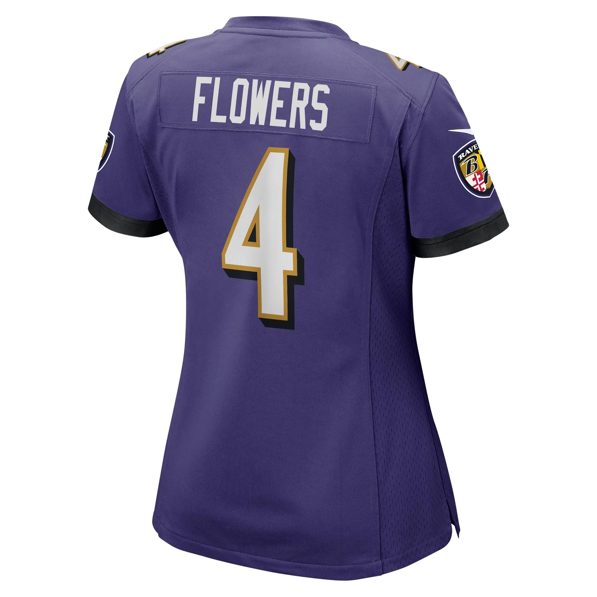 Zay Flowers Baltimore Ravens  Women's Team Game Jersey - Purple