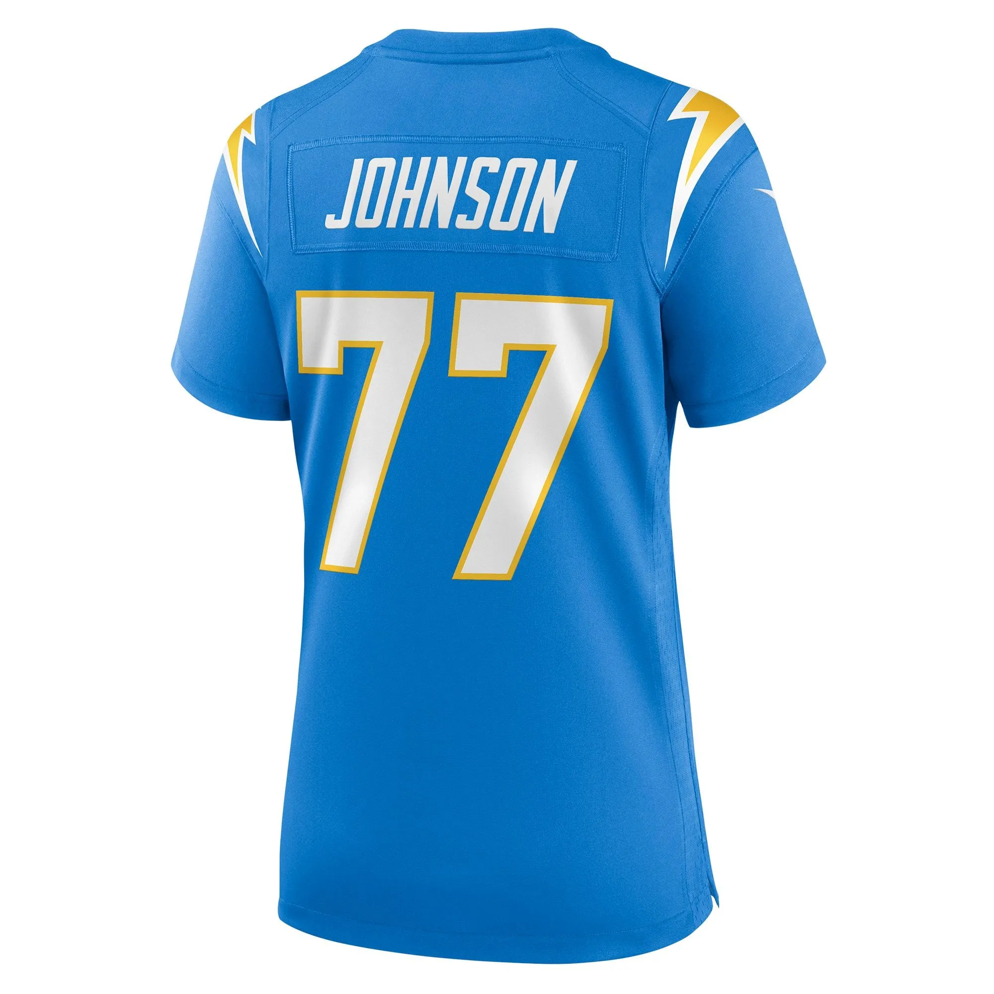 Zion Johnson Los Angeles Chargers  Women's Player Game Jersey - Powder Blue