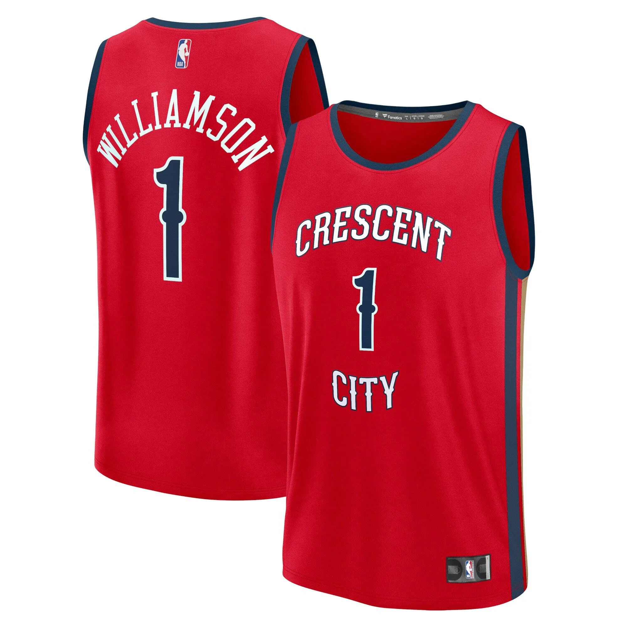 Zion Williamson New Orleans Pelicans Fanatics Branded Fast Break Replica Jersey - Statement Edition - Red