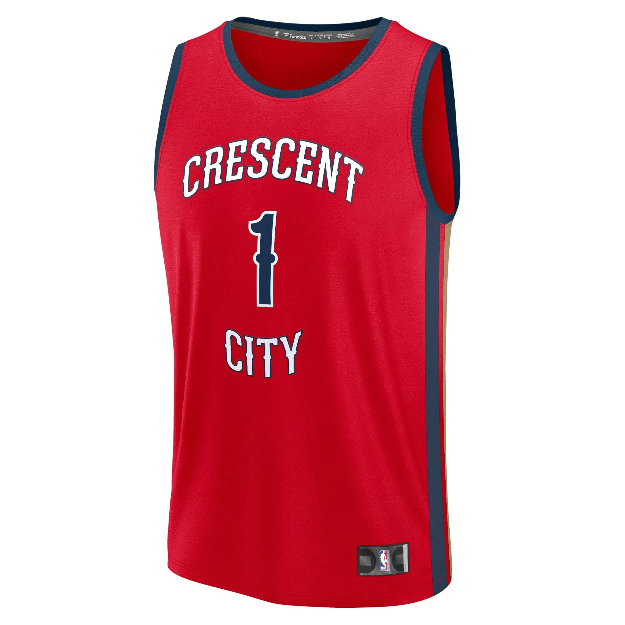 Zion Williamson New Orleans Pelicans Fanatics Branded Fast Break Replica Jersey - Statement Edition - Red