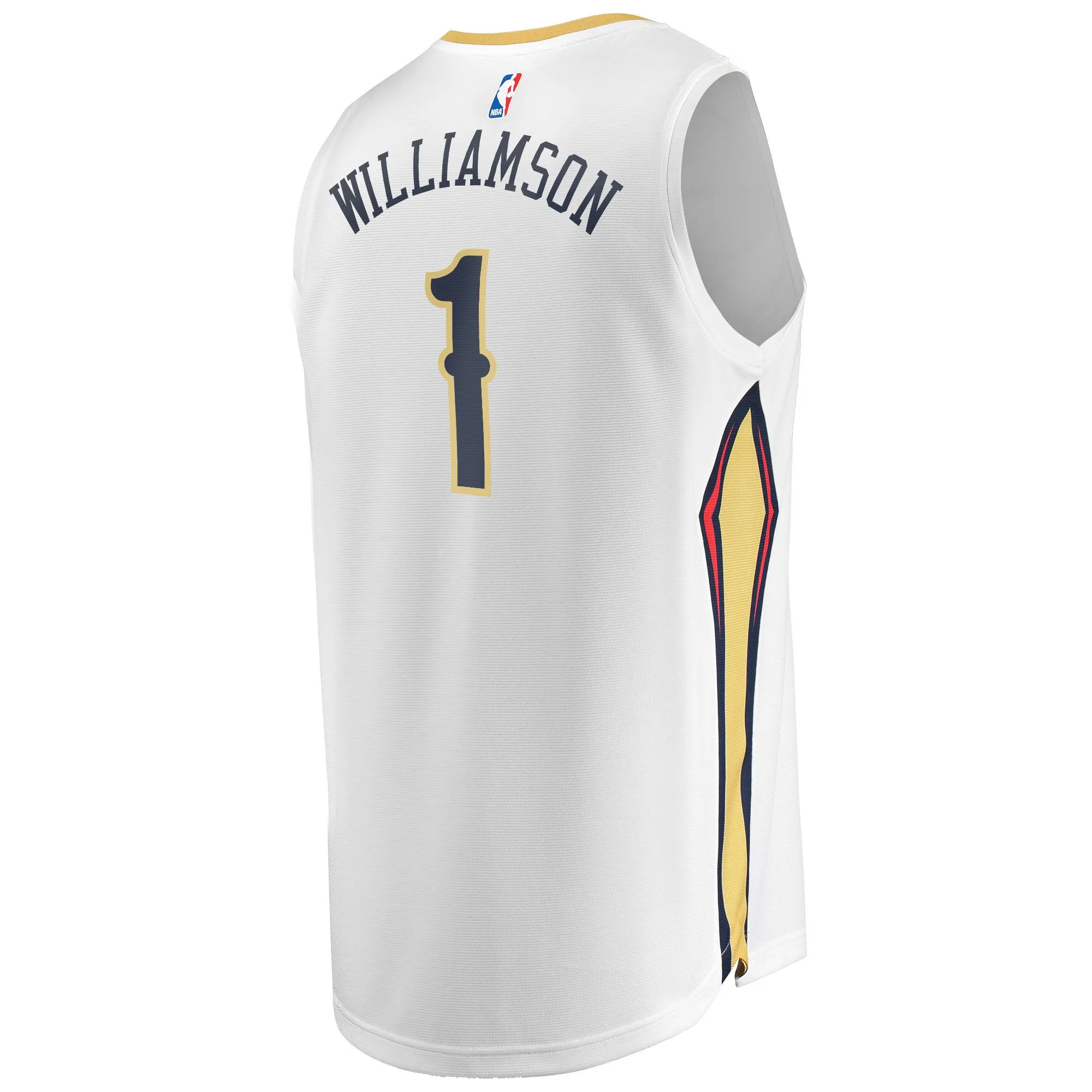 Zion Williamson New Orleans Pelicans Fanatics Branded Replica Fast Break Jersey White - Association Edition