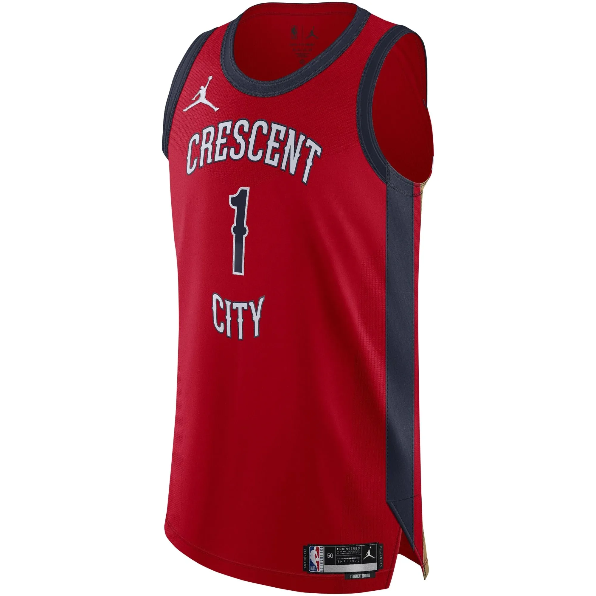 Zion Williamson New Orleans Pelicans Jordan Brand  Jersey - Statement Edition - Red