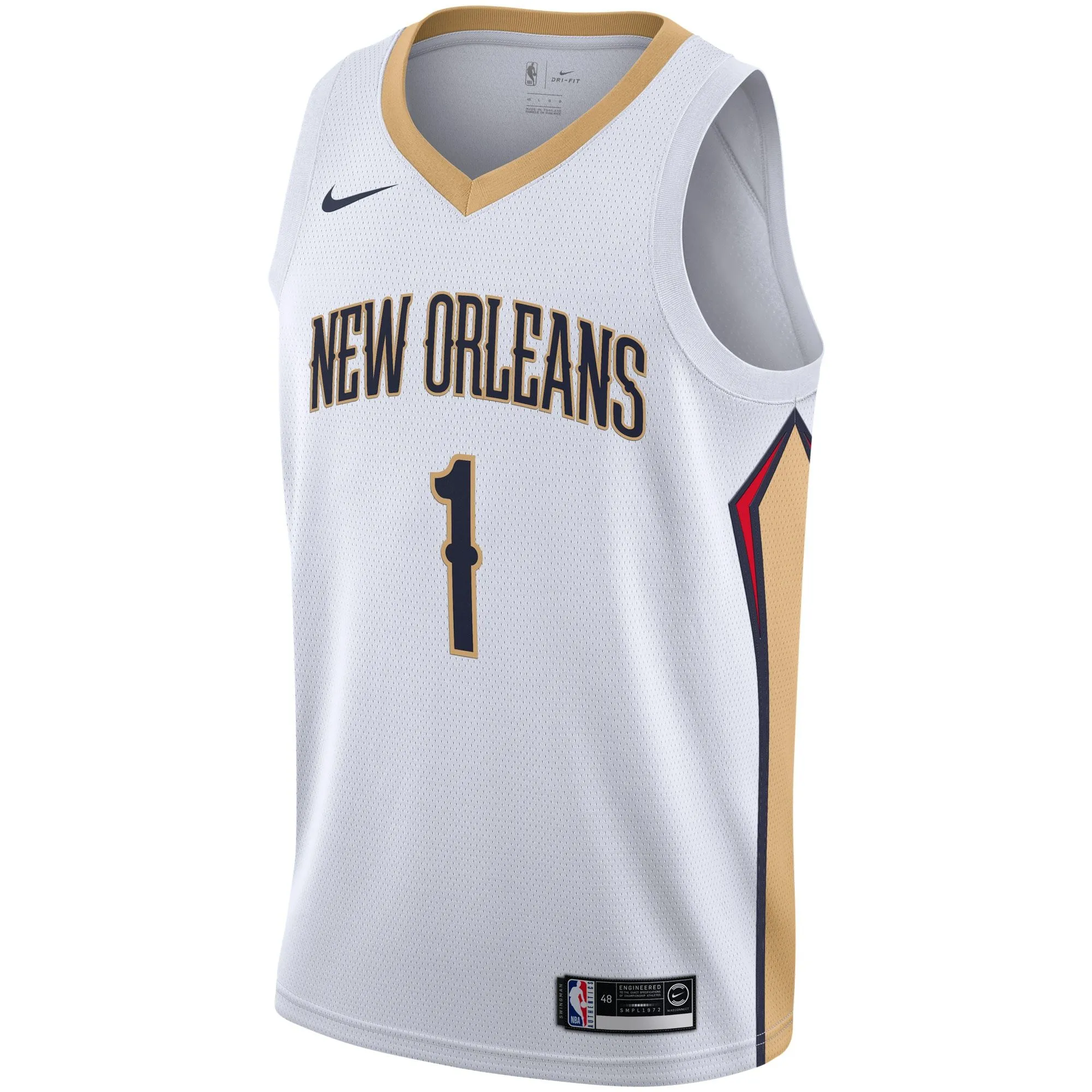 Zion Williamson New Orleans Pelicans  2019/2020 Swingman Jersey - Association Edition - White