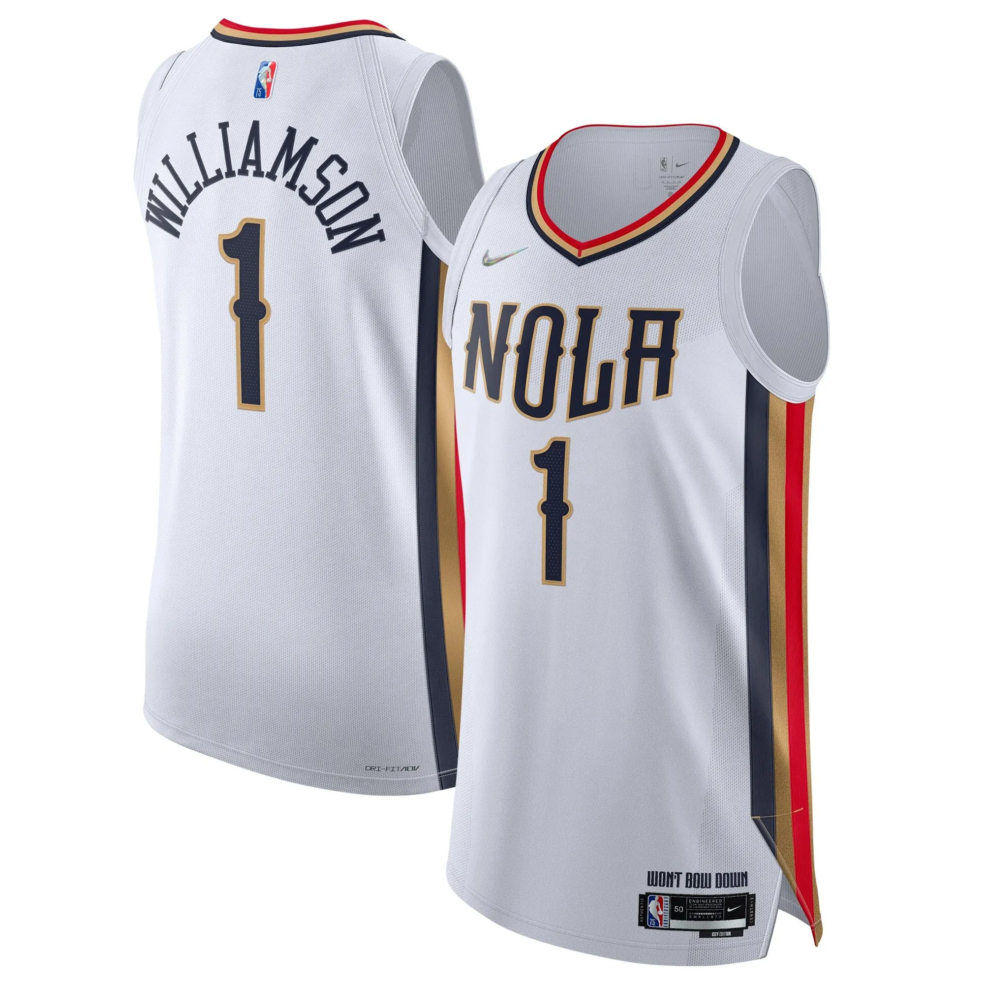 Zion Williamson New Orleans Pelicans  2021/22 Swingman Jersey - City Edition - White