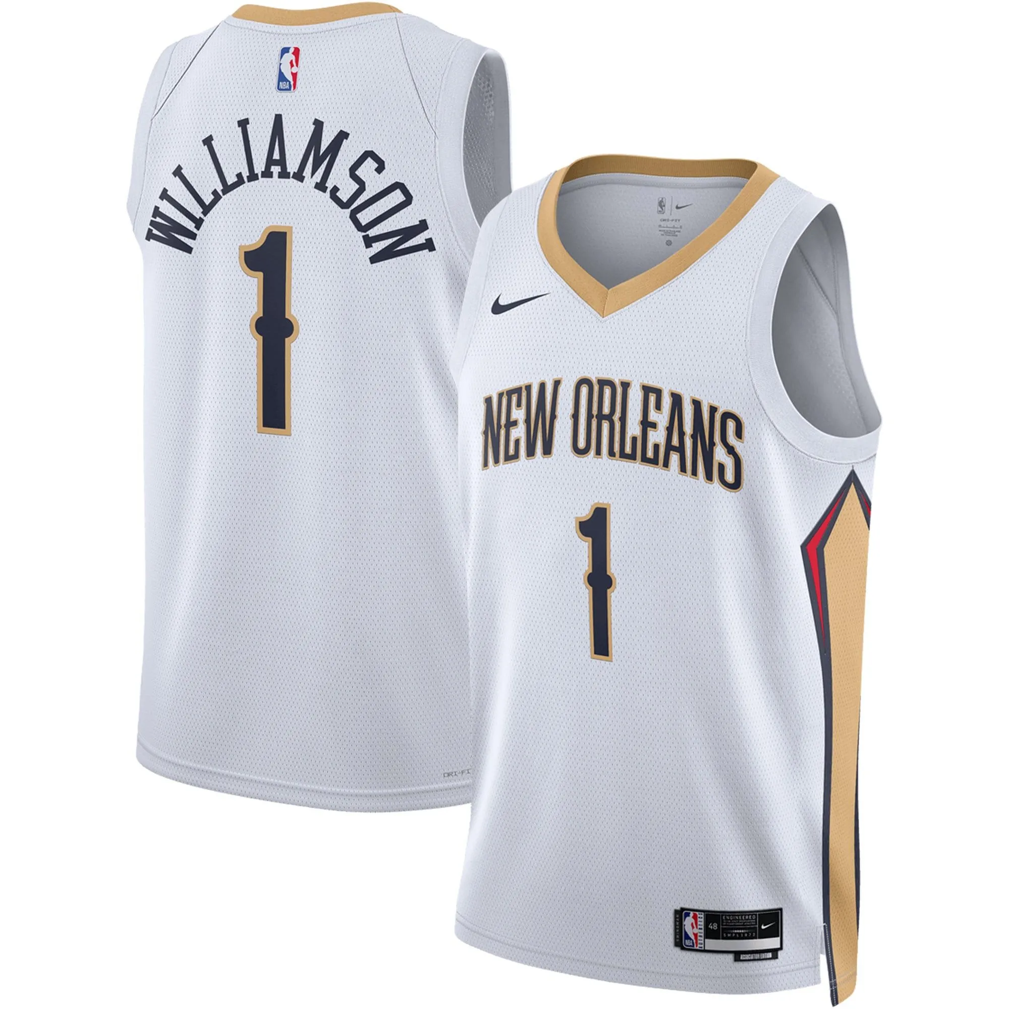 Zion Williamson New Orleans Pelicans  Unisex Swingman Jersey - Association Edition - White