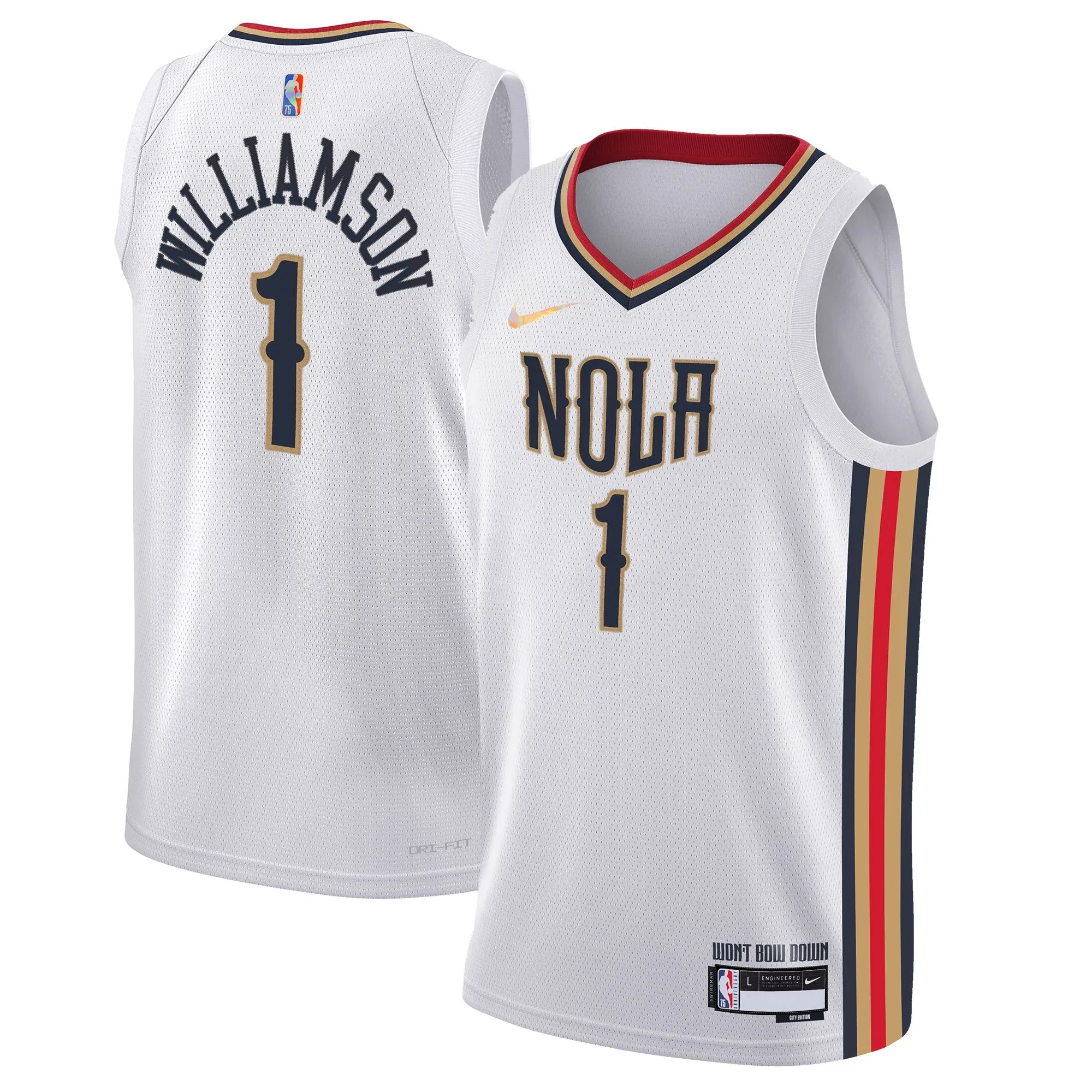 Zion Williamson New Orleans Pelicans  Youth Swingman Jersey - City Edition - White