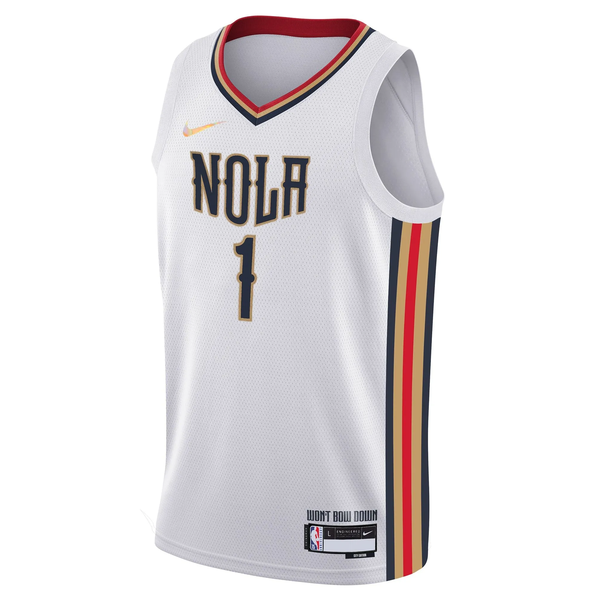 Zion Williamson New Orleans Pelicans  Youth Swingman Jersey - City Edition - White