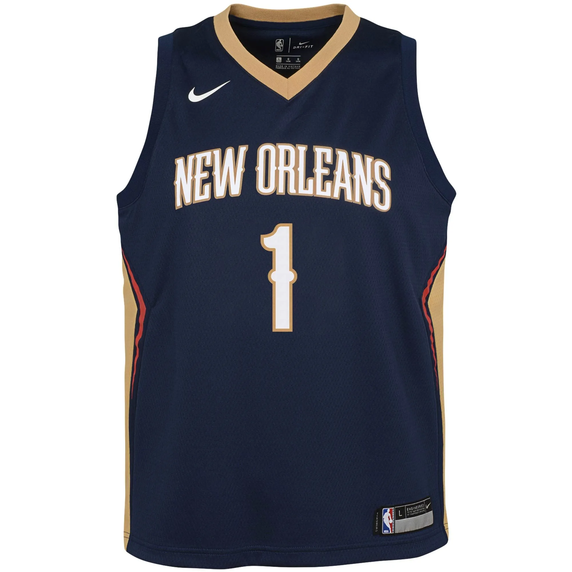 Zion Williamson New Orleans Pelicans  Youth Swingman Jersey - Icon Edition - Navy