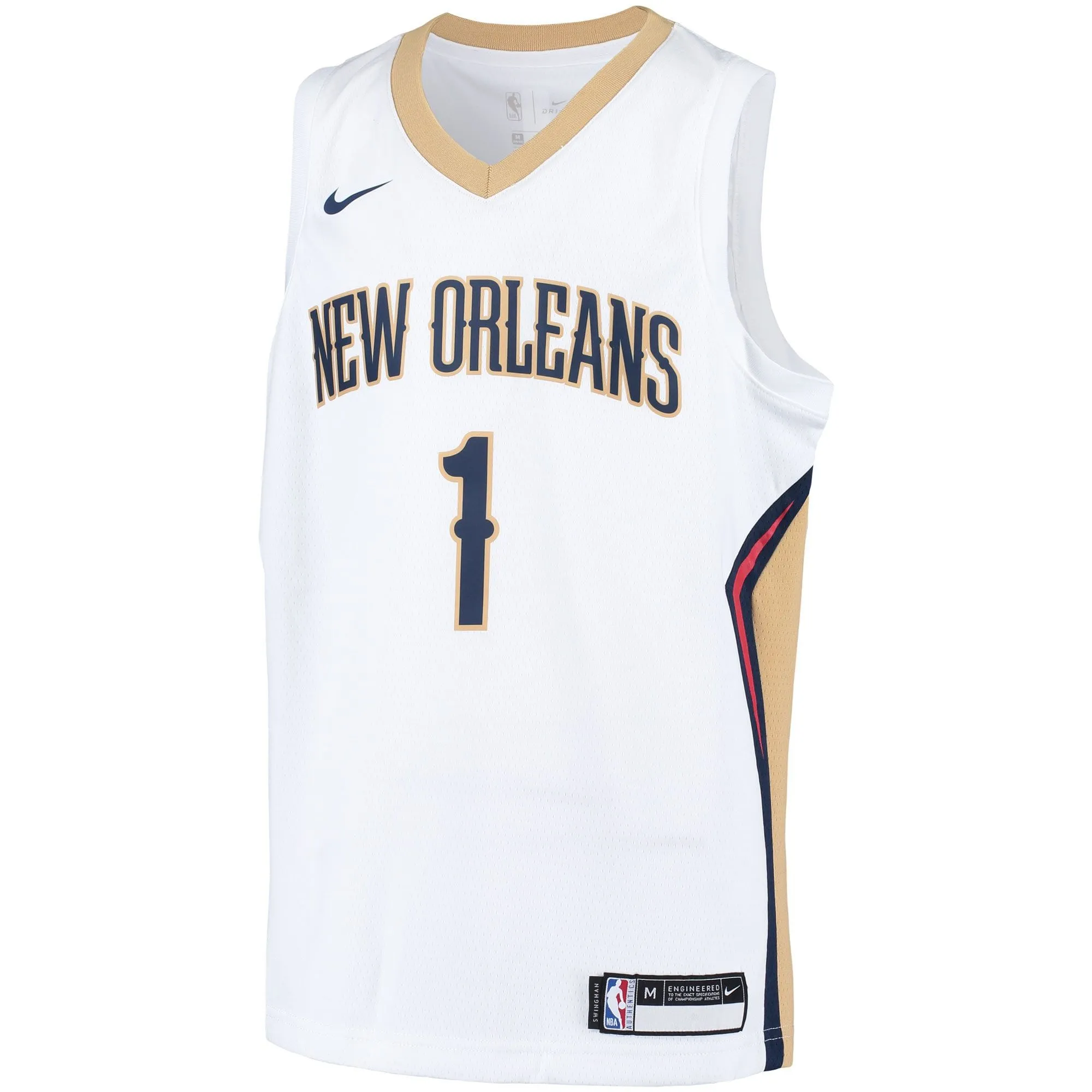 Zion Williamson New Orleans Pelicans  Youth Swingman Player Jersey - Association Edition - White