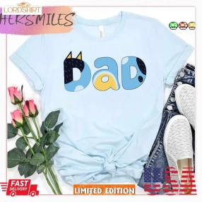 Aesthetic Art Bluey Dad Mate Shirt