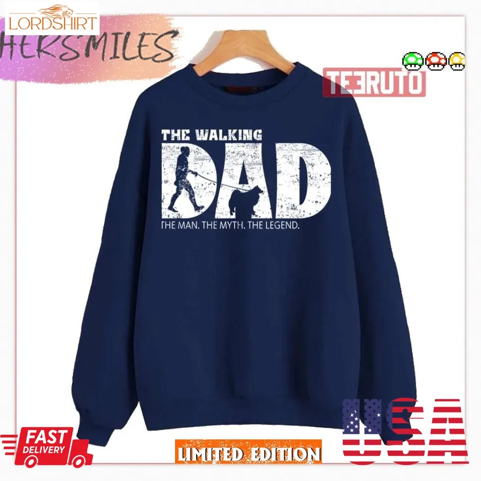 American Eskimo Dog The Walking Dad Shirt