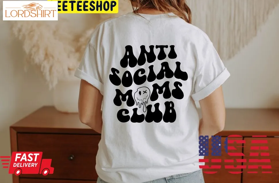 Black Art Anti Social Moms Club Trending Unisex T Shirt