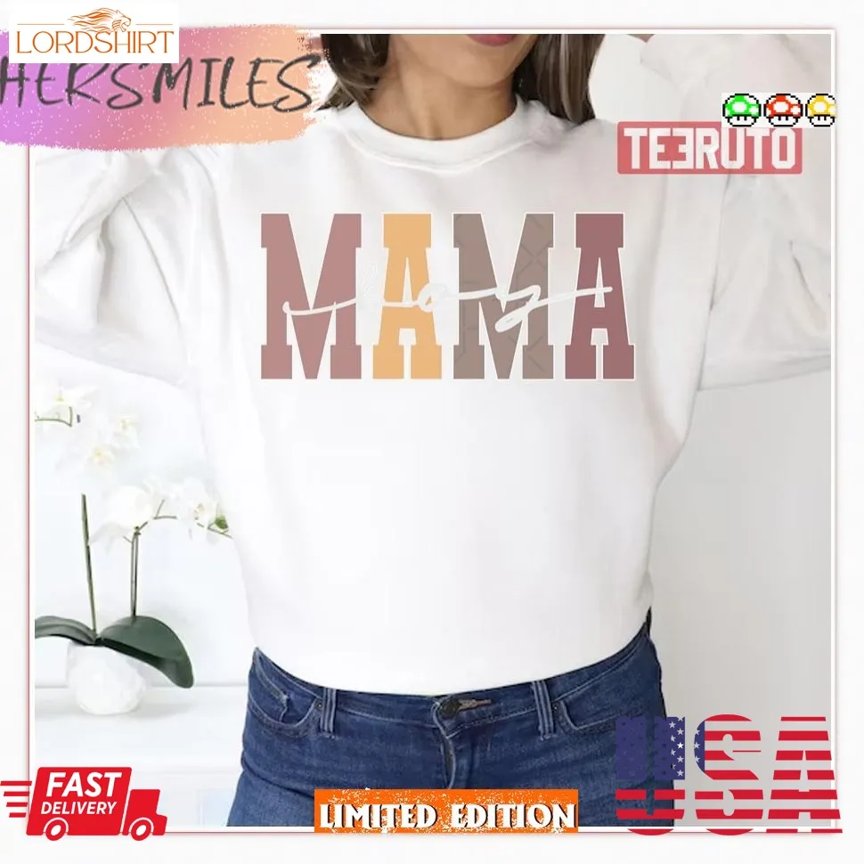 Boy Mama Mother's Day Text Designh Shirt