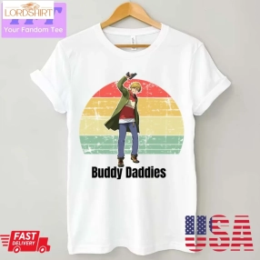 Buddy Daddies Distressed Anime Art Unisex T Shirt