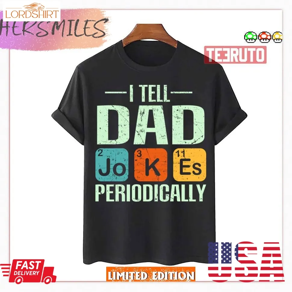 Dad Jokes Vintage Fathers Day Shirt