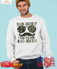 Dad Jokes You Mean Rad Jokes Funny Father Day Vintage T Shirt