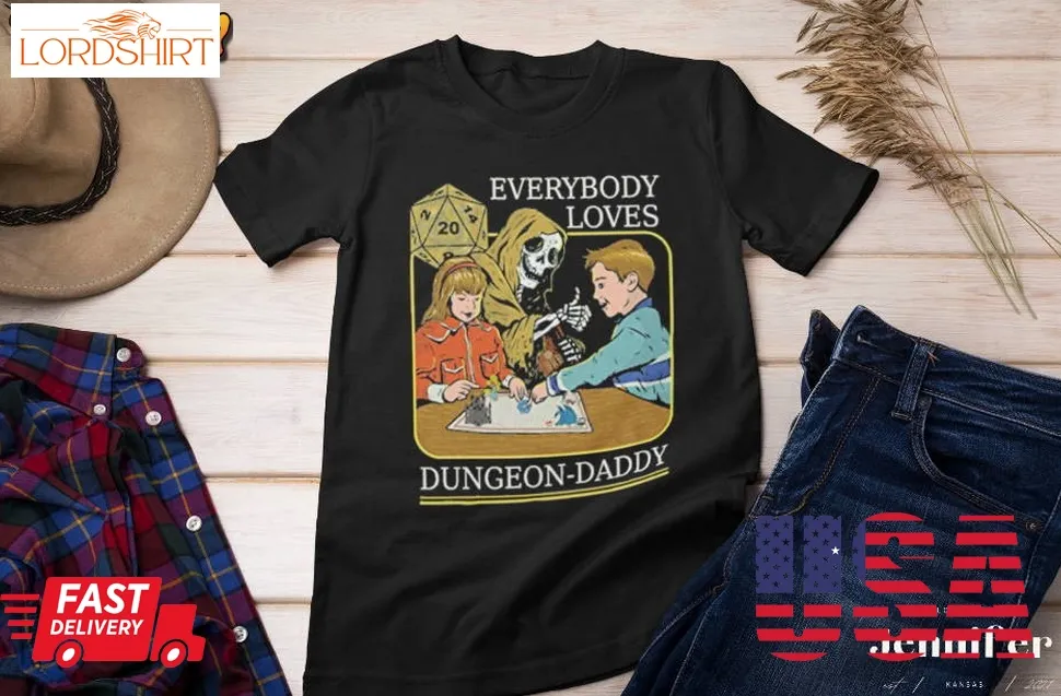 Everybody Loves Dungeon Daddy T Shirt, Roleplaying Dice Shirt