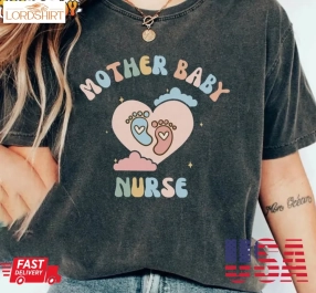 Mother Baby Nurse Shirt, Cute Nurse Mother Unisex Hoodie