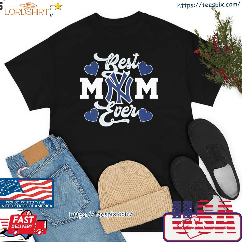 New York Logo Best Mom Ever Heart Shirt