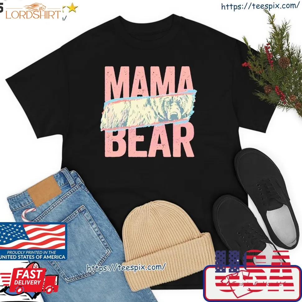 Retro Mama Bear Mothers Day Shirt