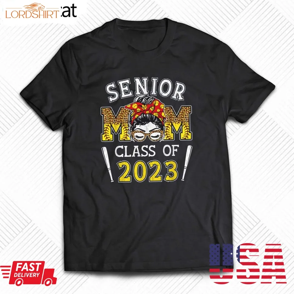 Senior Mom Class Of 2023 Softball Graduation Mama Grad T Shirt